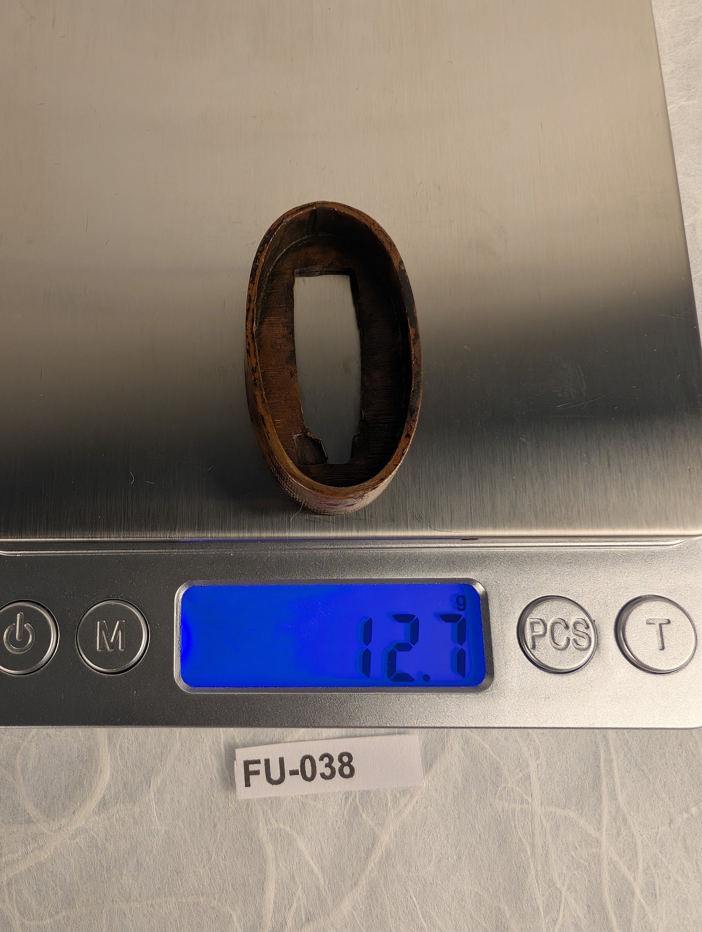 Copper Fuchi with Crosshatch Pattern - FU-038