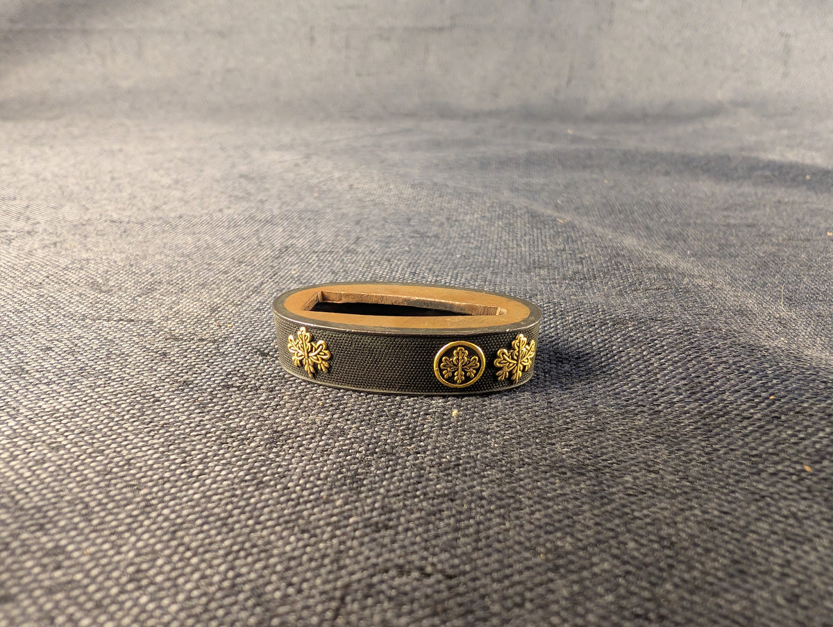 Shakudo Fuchi and Kozuka with Go-san-no-kiri Crest - FK-022