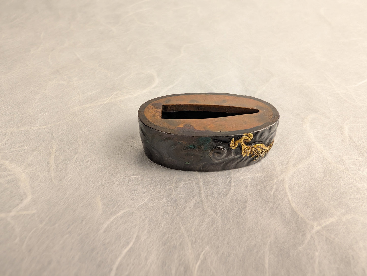 Fuchi with Gold Dragon Among Clouds - FU-002