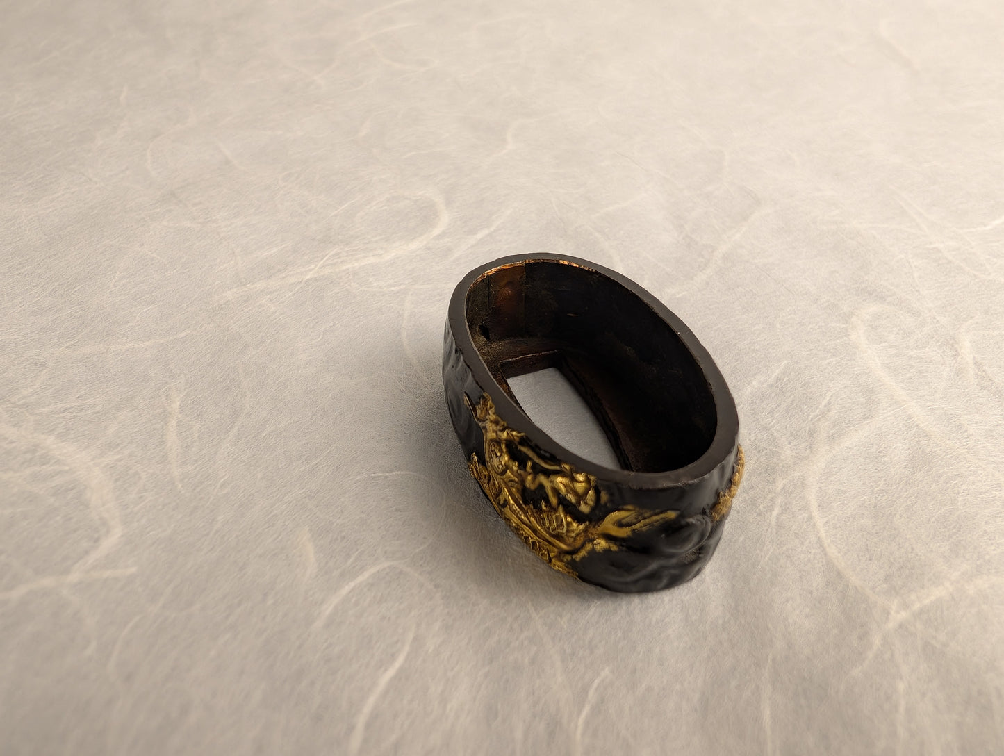 Fuchi with Gold Dragon Among Clouds - FU-002
