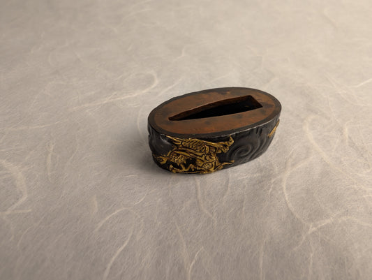 Fuchi with Gold Dragon Among Clouds - FU-002