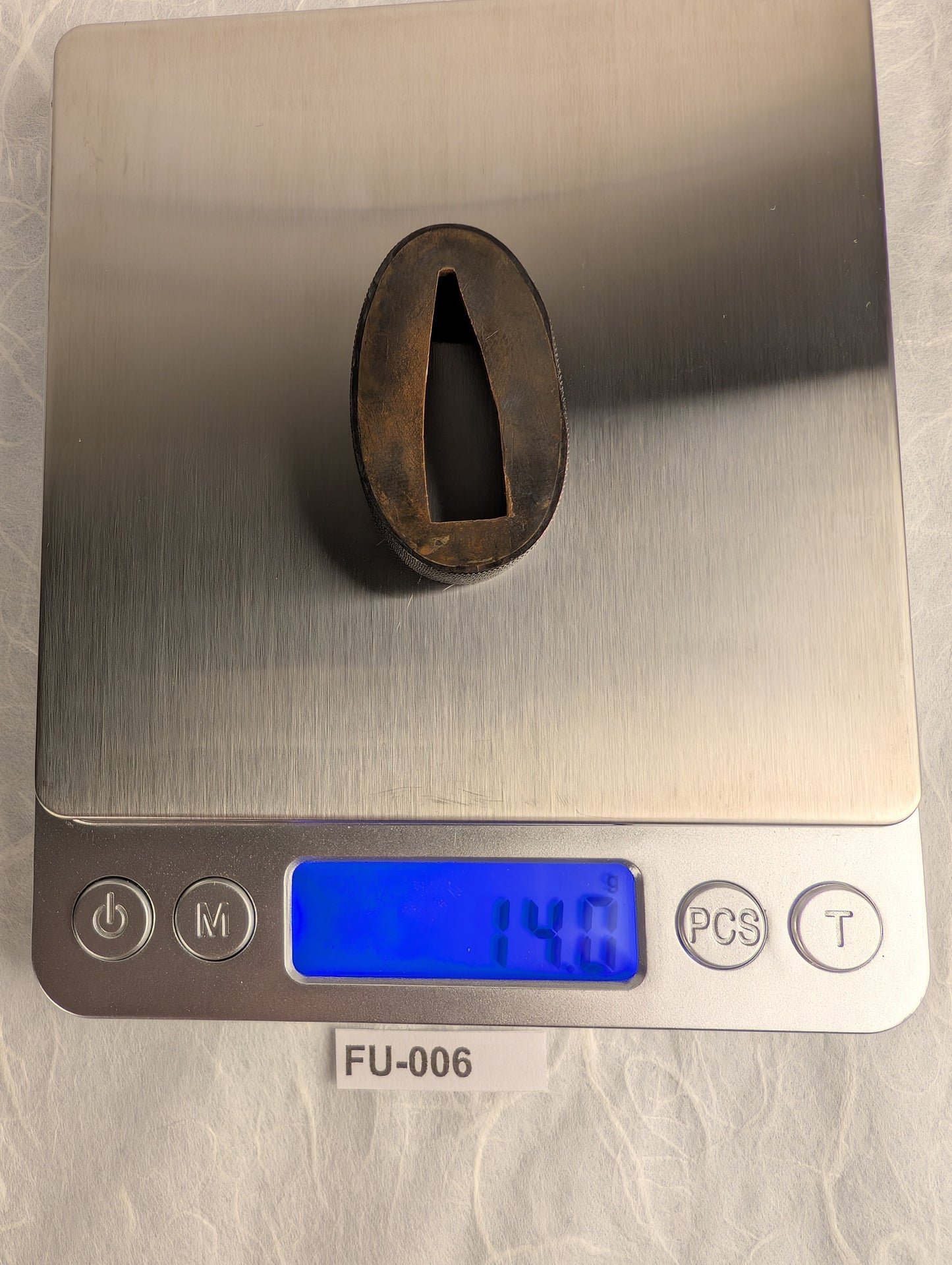 Shakudo Fuchi in Fine Nanako Ground - FU-006