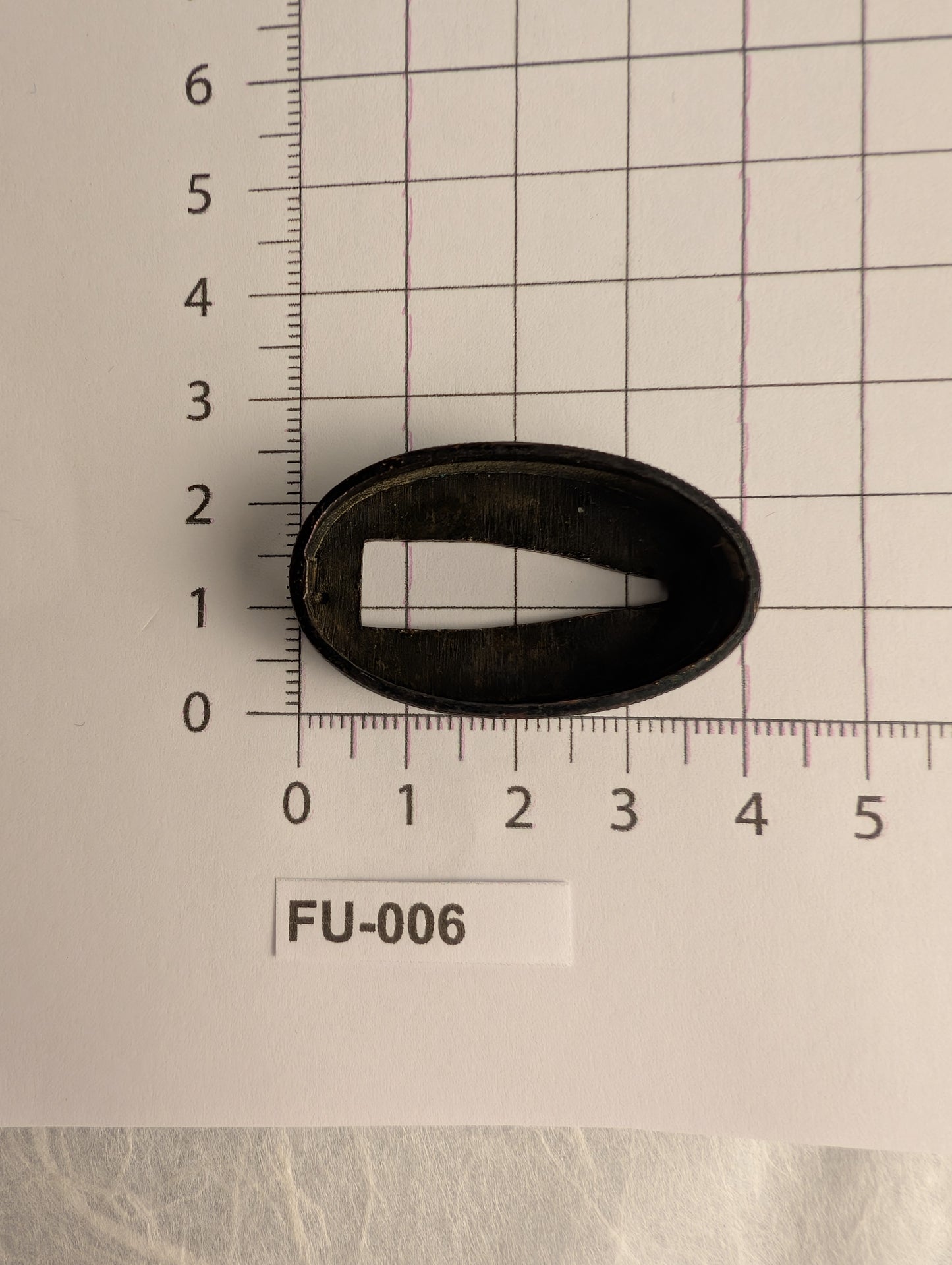 Shakudo Fuchi in Fine Nanako Ground - FU-006