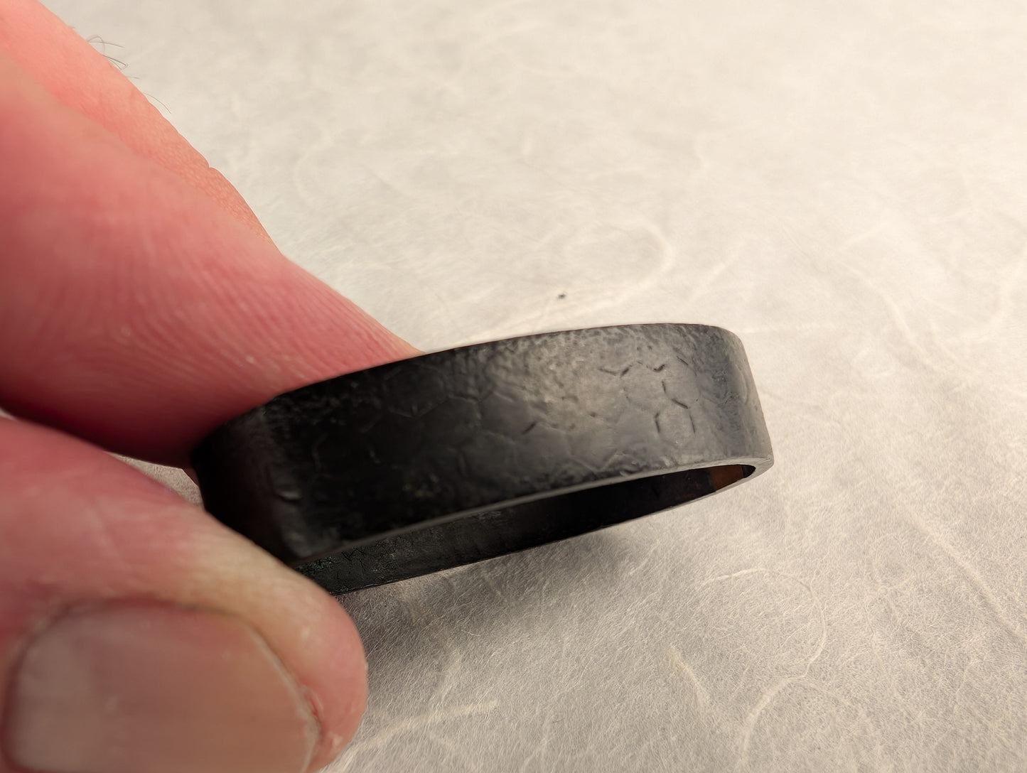 Fuchi with Kikkou engraving - FU-008