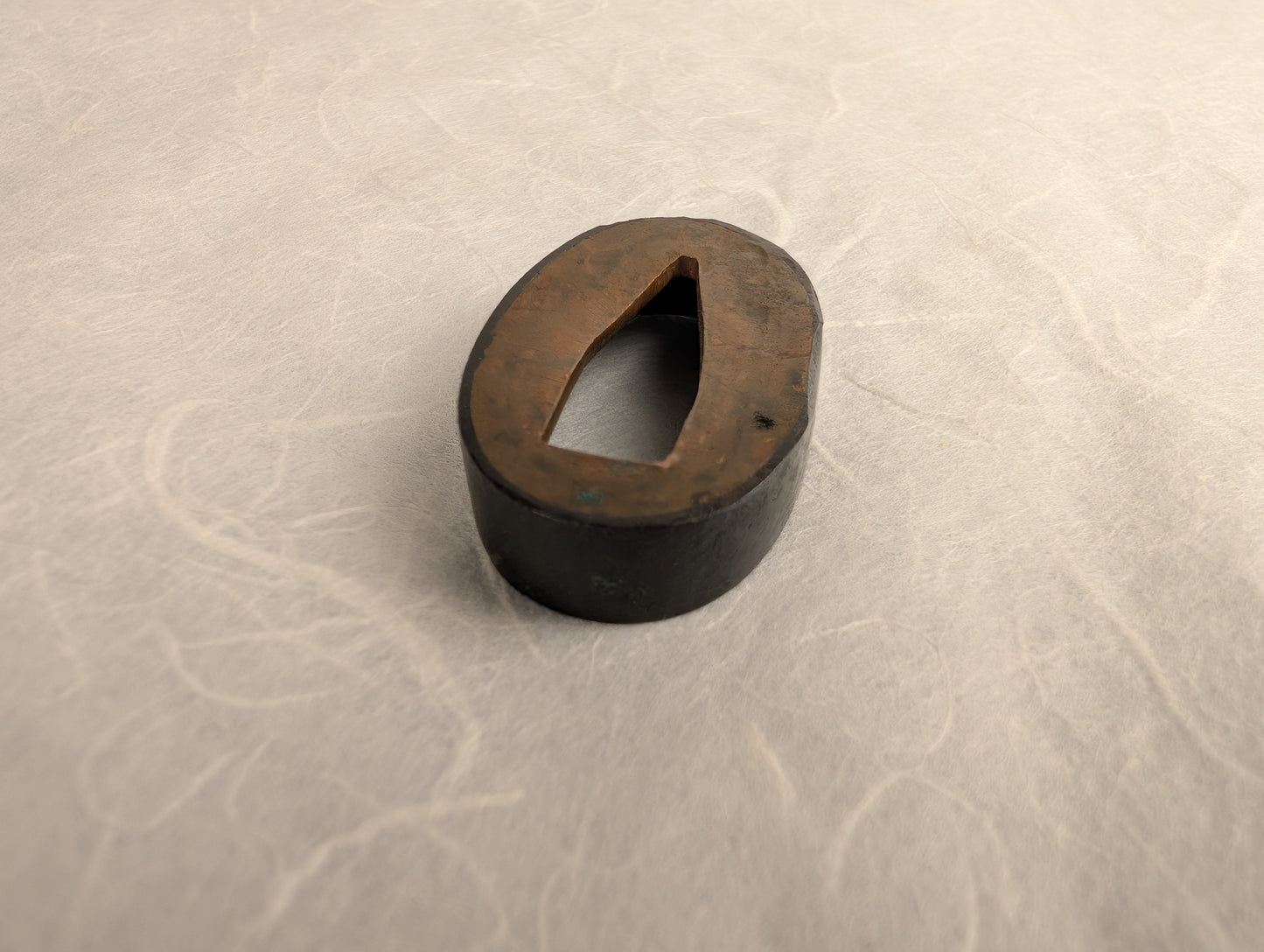 Fuchi with Kikkou engraving - FU-008