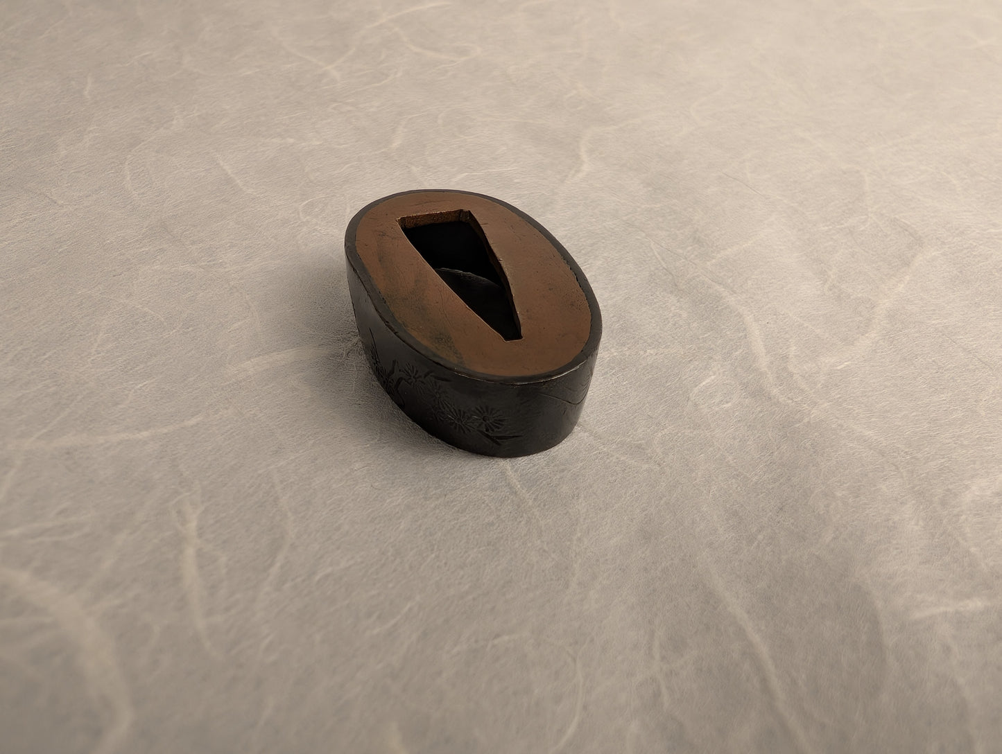 Fuchi with Koi and Flowers - FU-011