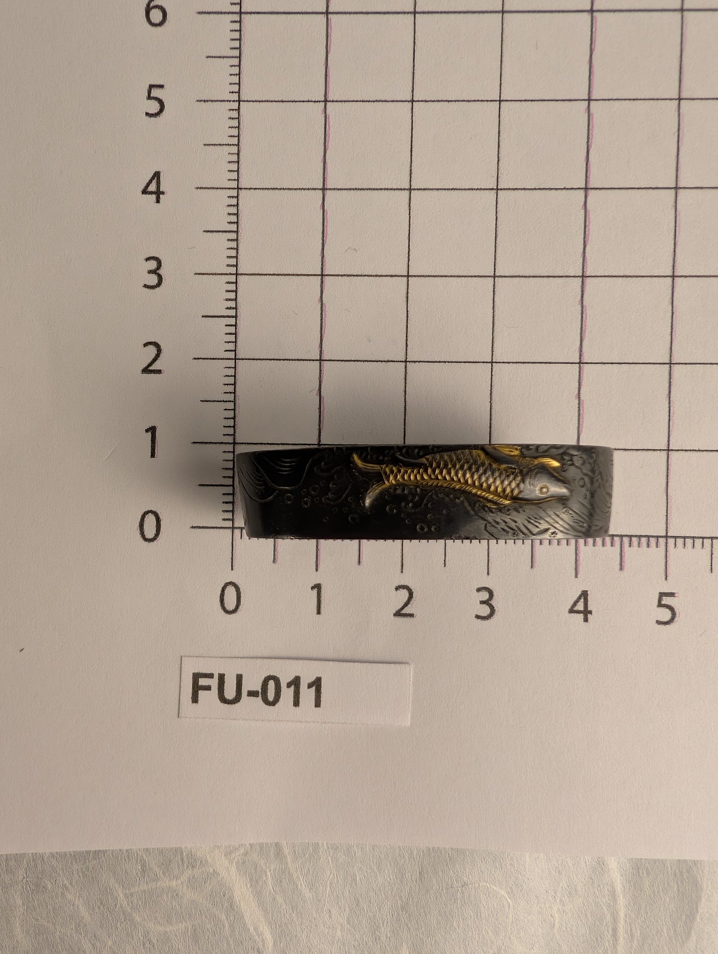 Fuchi with Koi and Flowers - FU-011