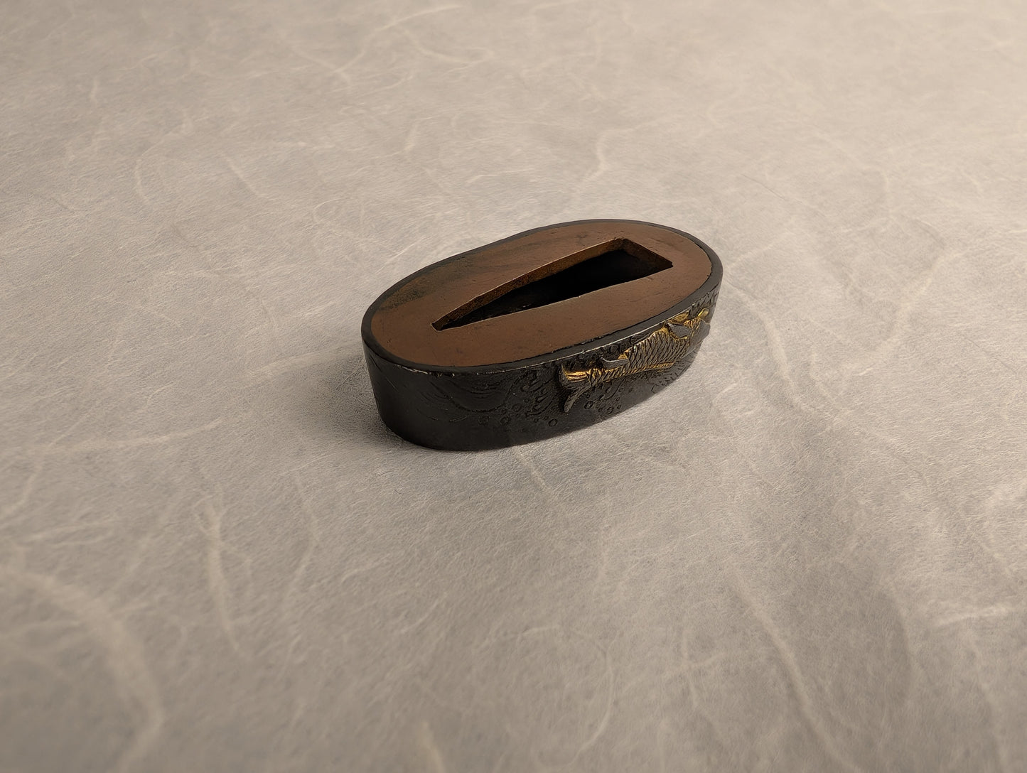 Fuchi with Koi and Flowers - FU-011