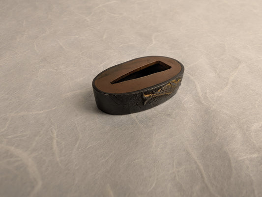 Fuchi with Koi and Flowers - FU-011