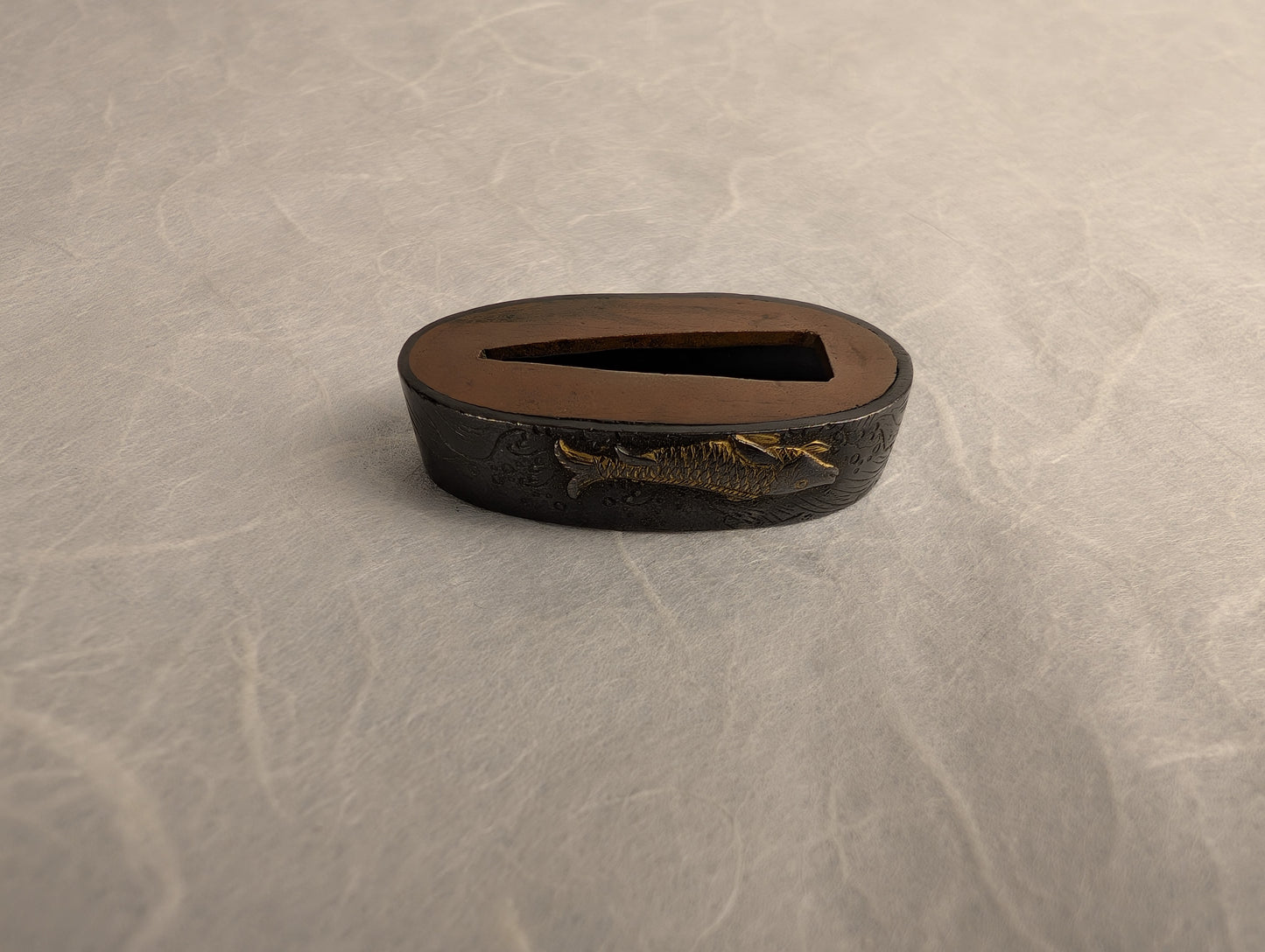 Fuchi with Koi and Flowers - FU-011