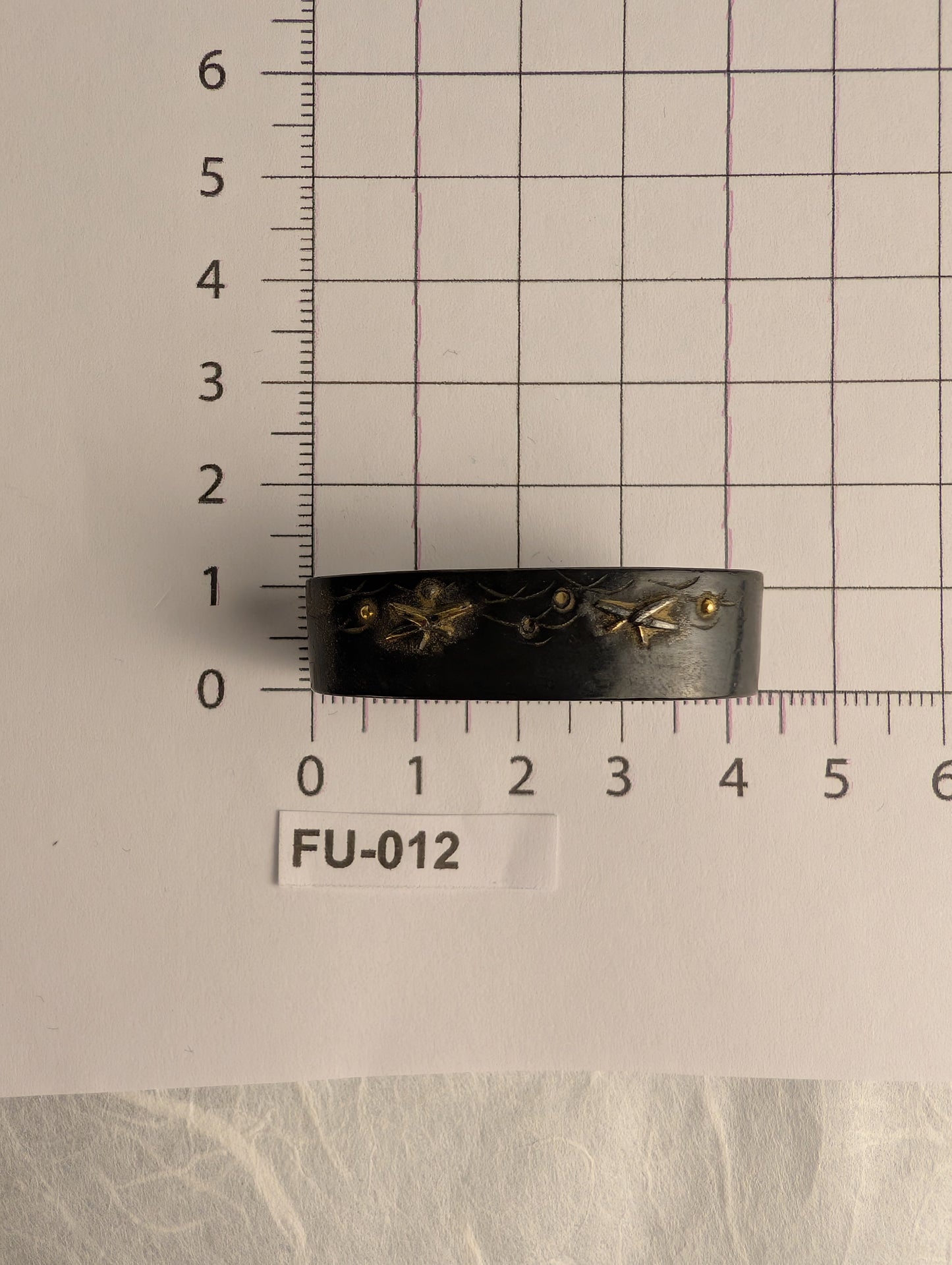 Shakudo Fuchi with Dragonflies - FU- 012