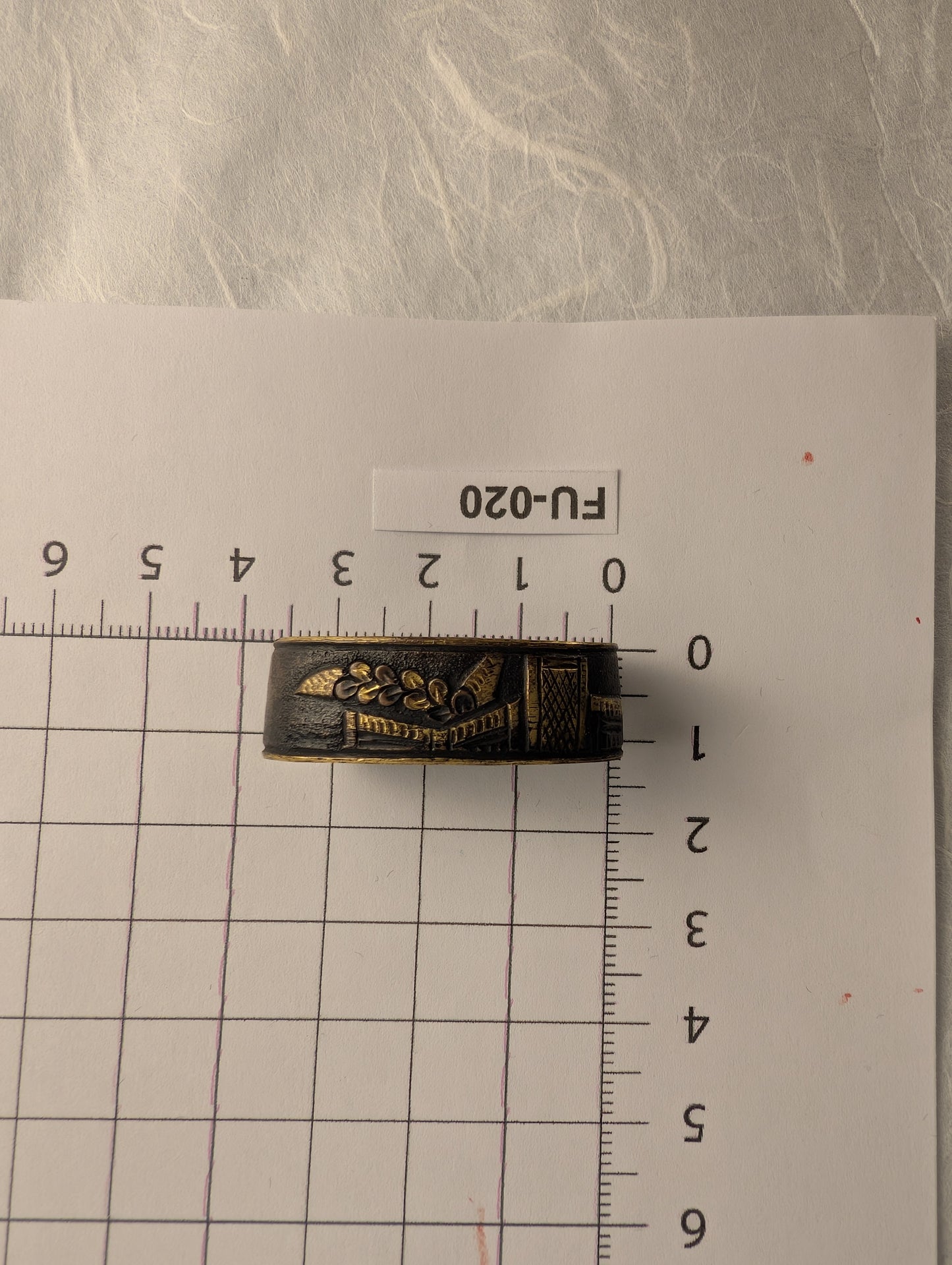 Fuchi with Bridge and Floral Motif - FU-020