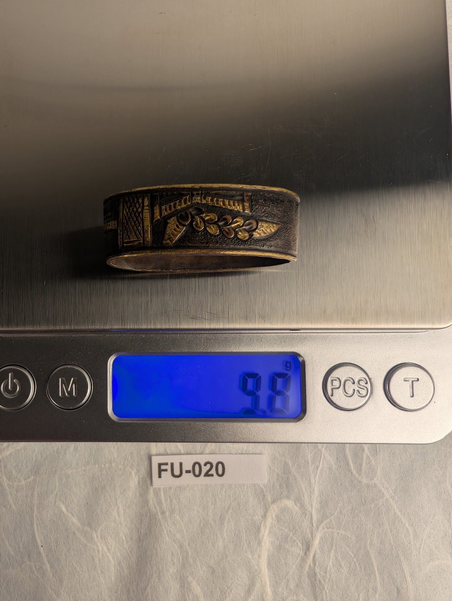 Fuchi with Bridge and Floral Motif - FU-020