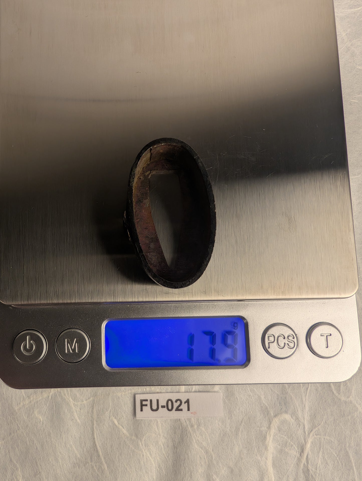 Shakudo Fuchi with Persimmon Motif - FU-021