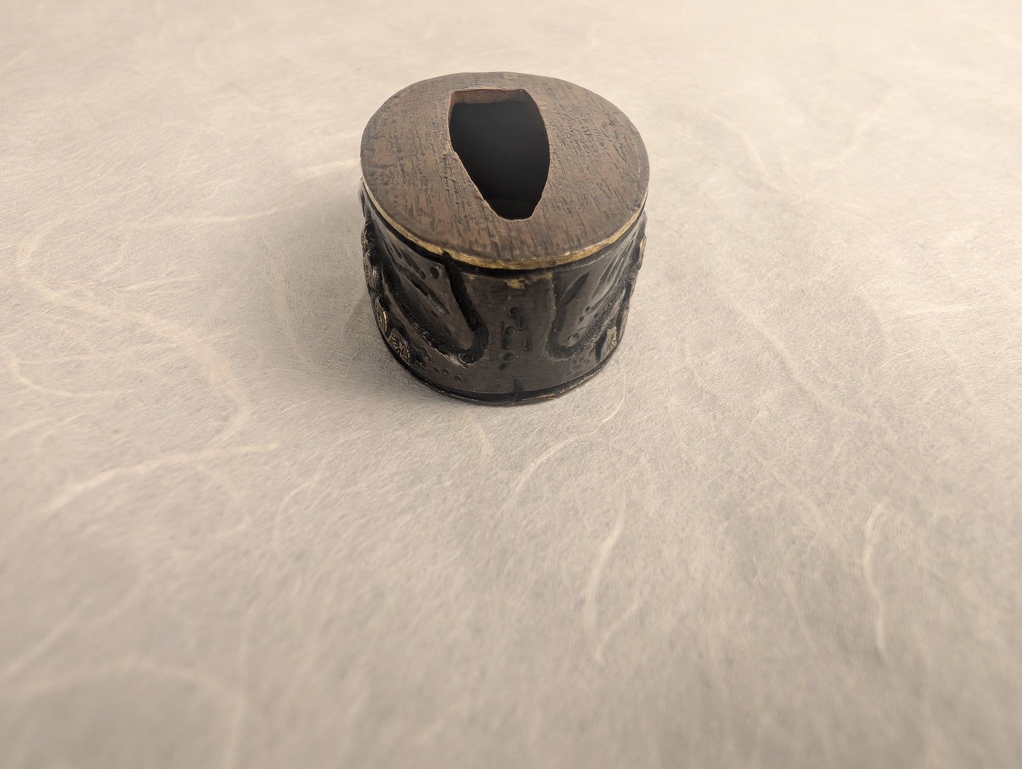 Fuchi with Koi and Flower Scene - FU-022