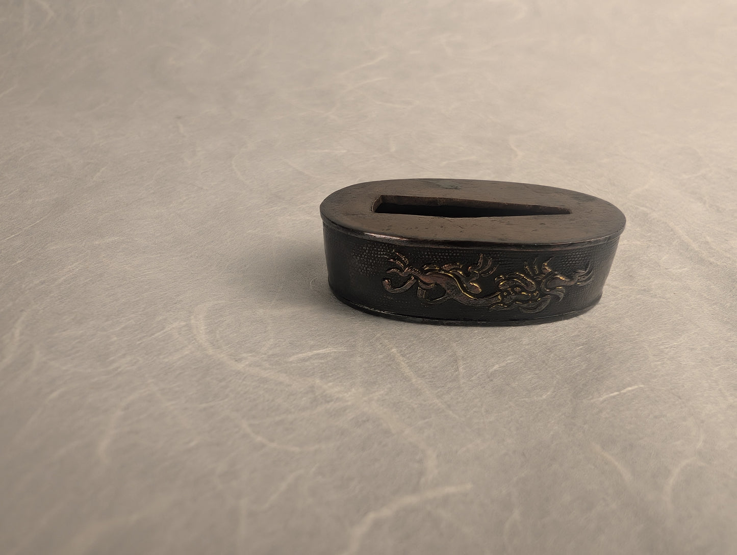 Fuchi with Flying Dragons in High Relief - FU-026