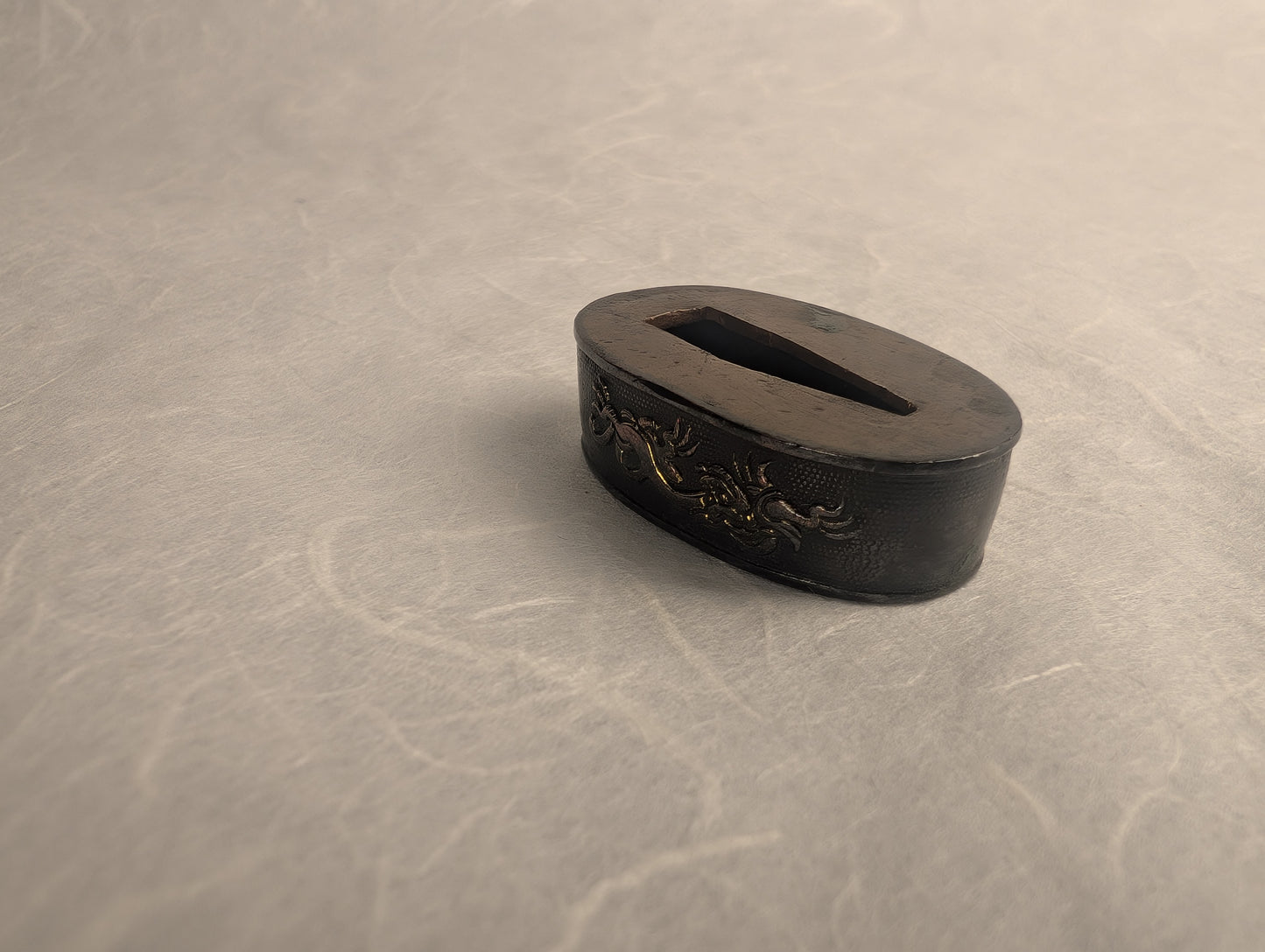 Fuchi with Flying Dragons in High Relief - FU-026