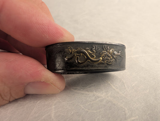 Fuchi with Flying Dragons in High Relief - FU-026