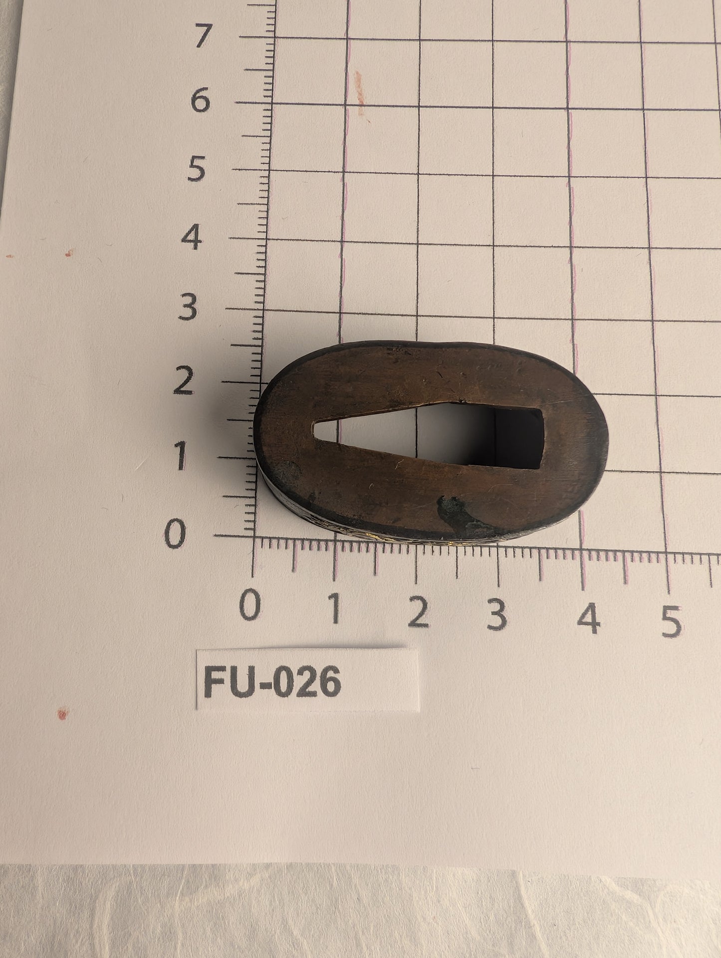 Fuchi with Flying Dragons in High Relief - FU-026