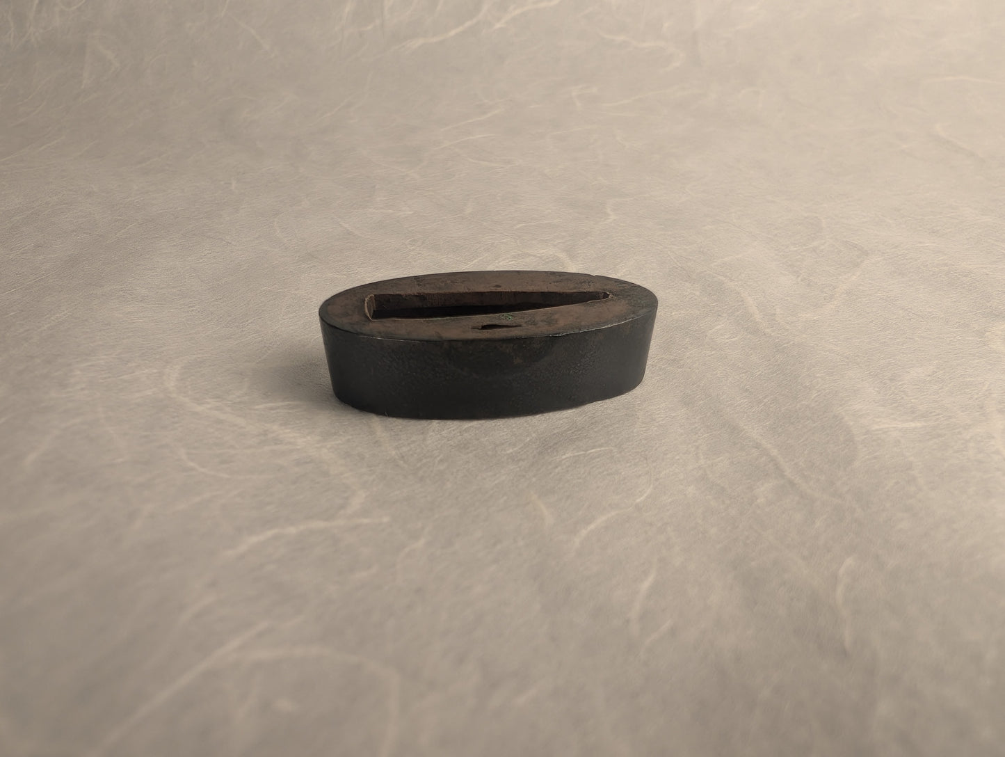 Shakudo Fuchi with Ishime Stone Texture - FU-031