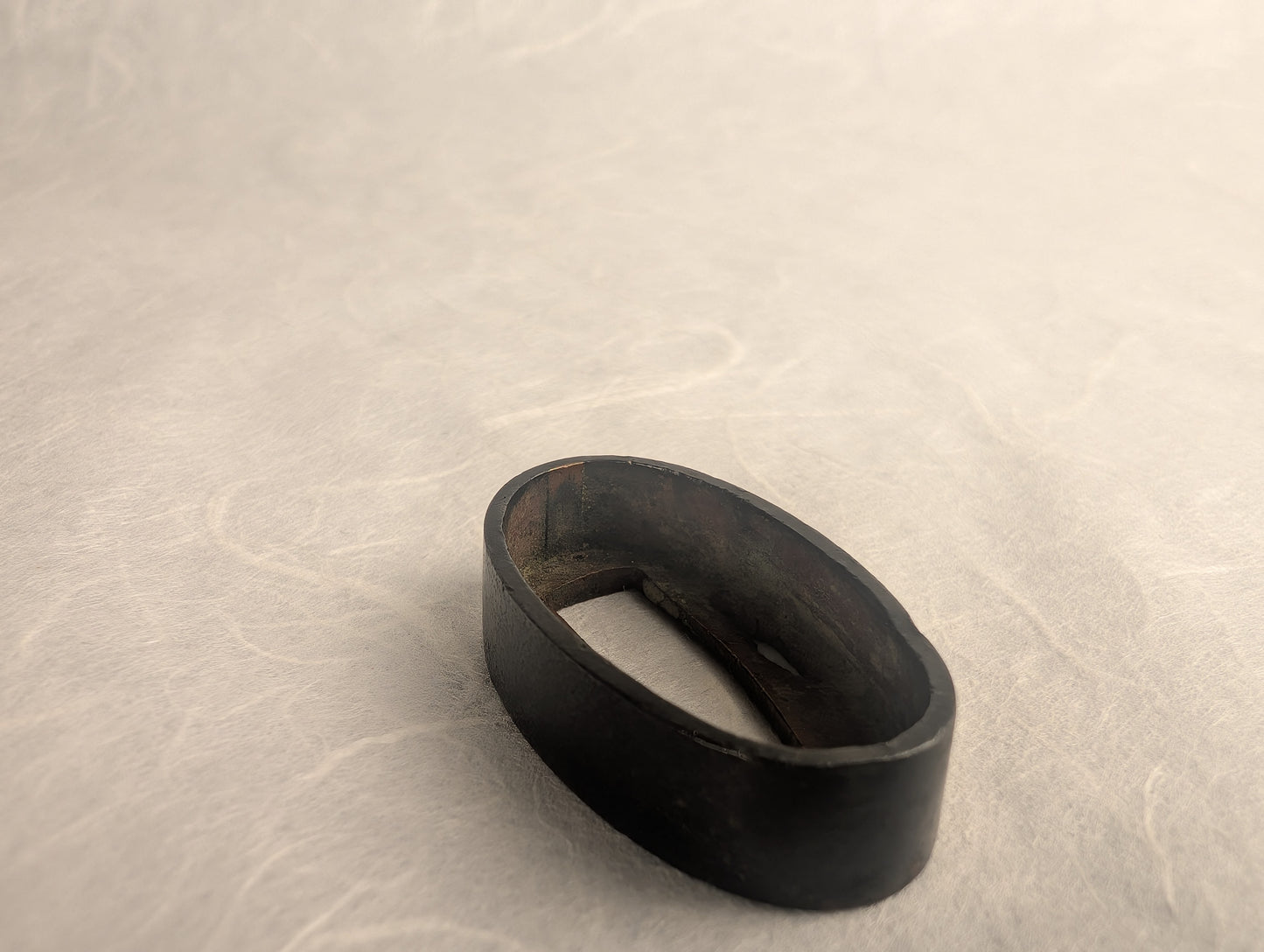 Shakudo Fuchi with Ishime Stone Texture - FU-031