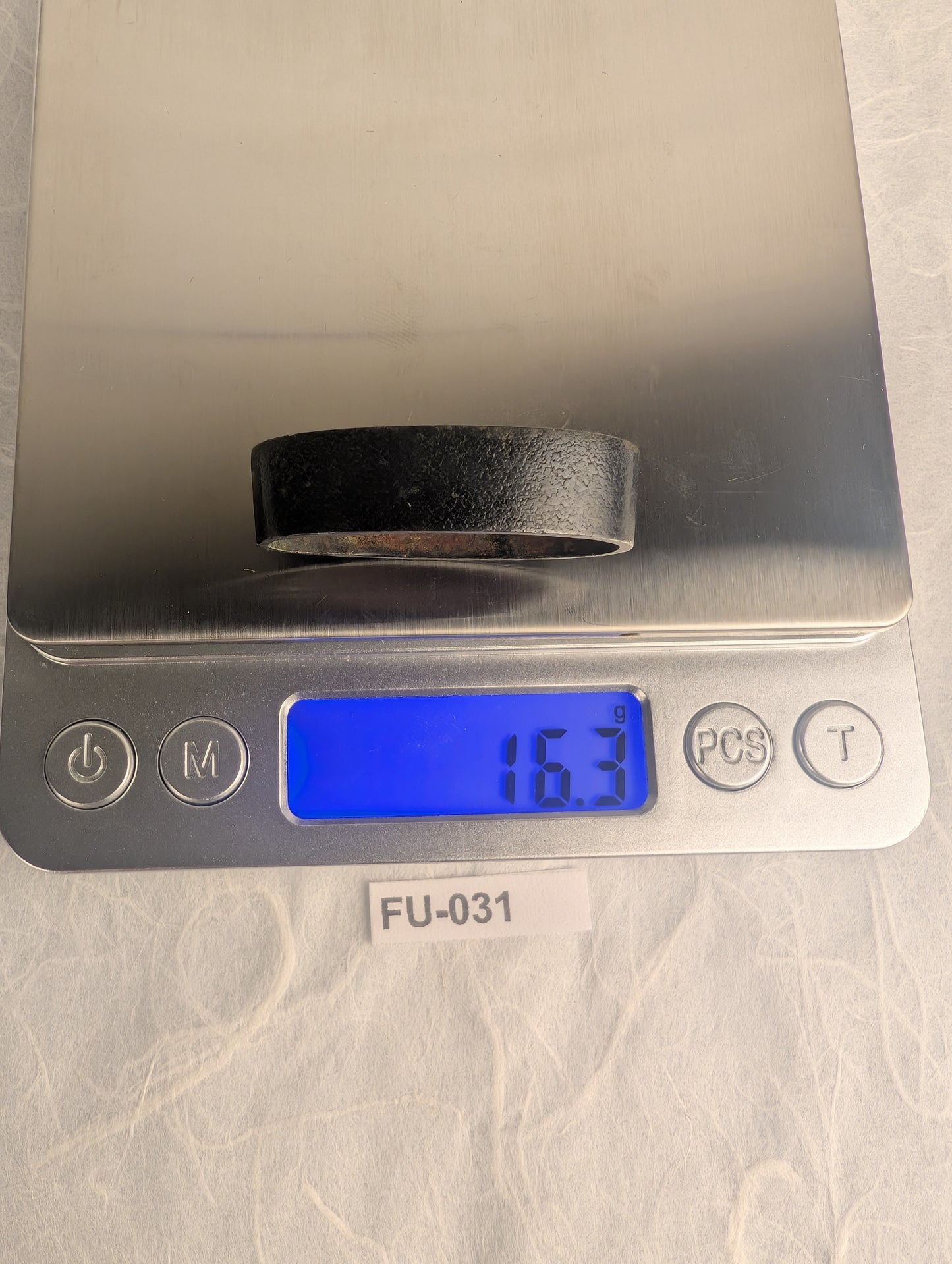 Shakudo Fuchi with Ishime Stone Texture - FU-031