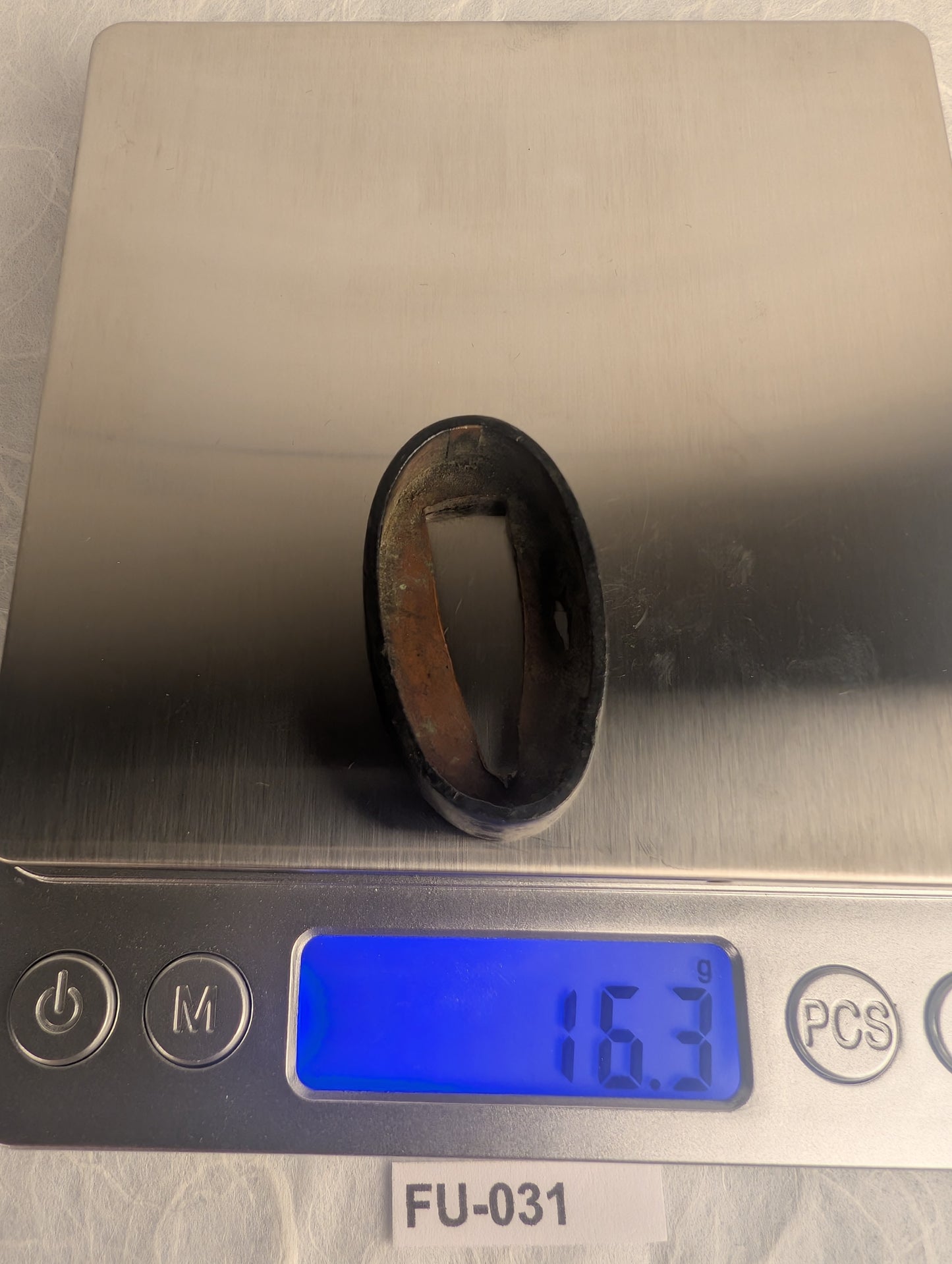 Shakudo Fuchi with Ishime Stone Texture - FU-031