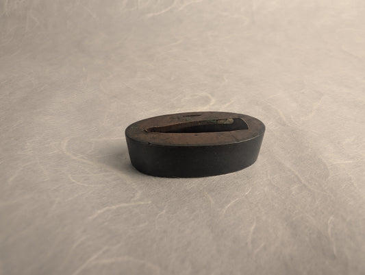 Shakudo Fuchi with Ishime Stone Texture - FU-031