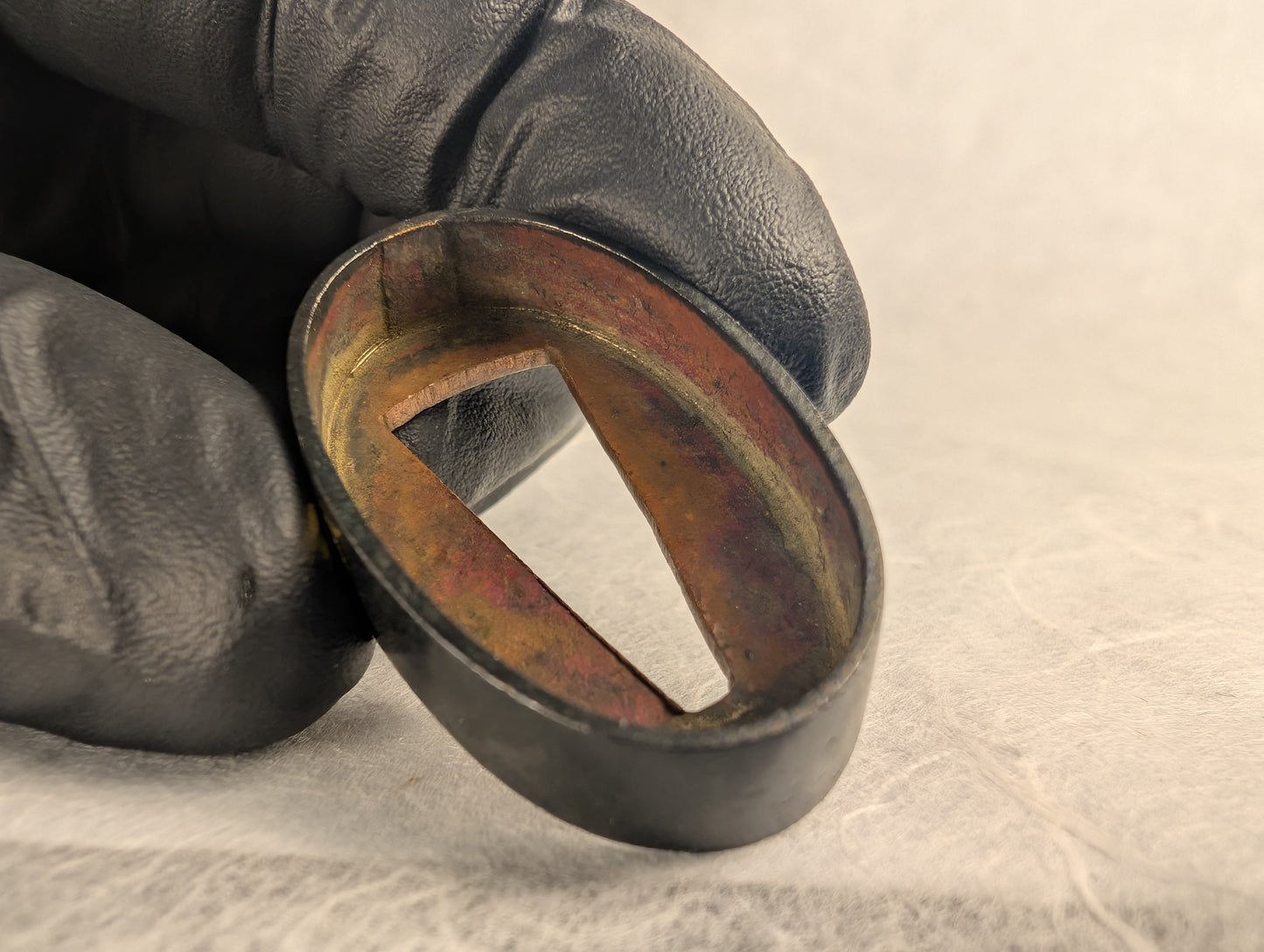 Shakudo Fuchi with Gold Hira-zōgan Cranes - FU-033