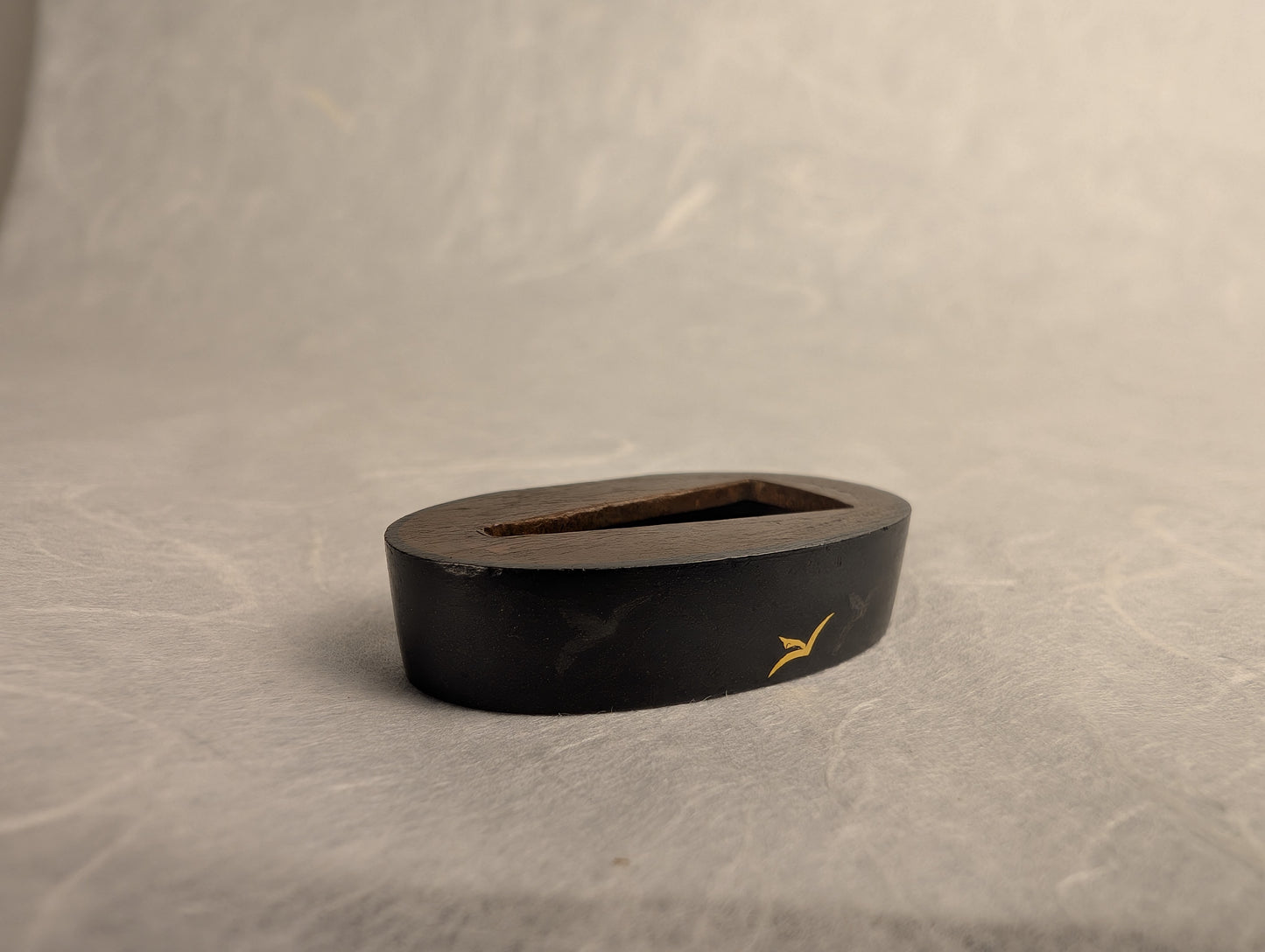 Shakudo Fuchi with Gold Hira-zōgan Cranes - FU-033