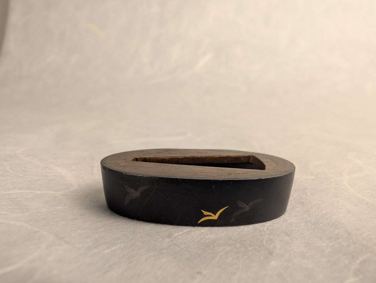 Shakudo Fuchi with Gold Hira-zōgan Cranes - FU-033