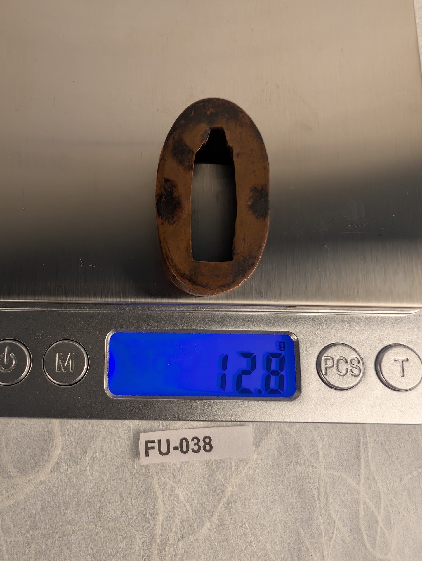 Copper Fuchi with Crosshatch Pattern - FU-038