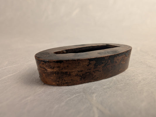 Copper Fuchi with Crosshatch Pattern - FU-038