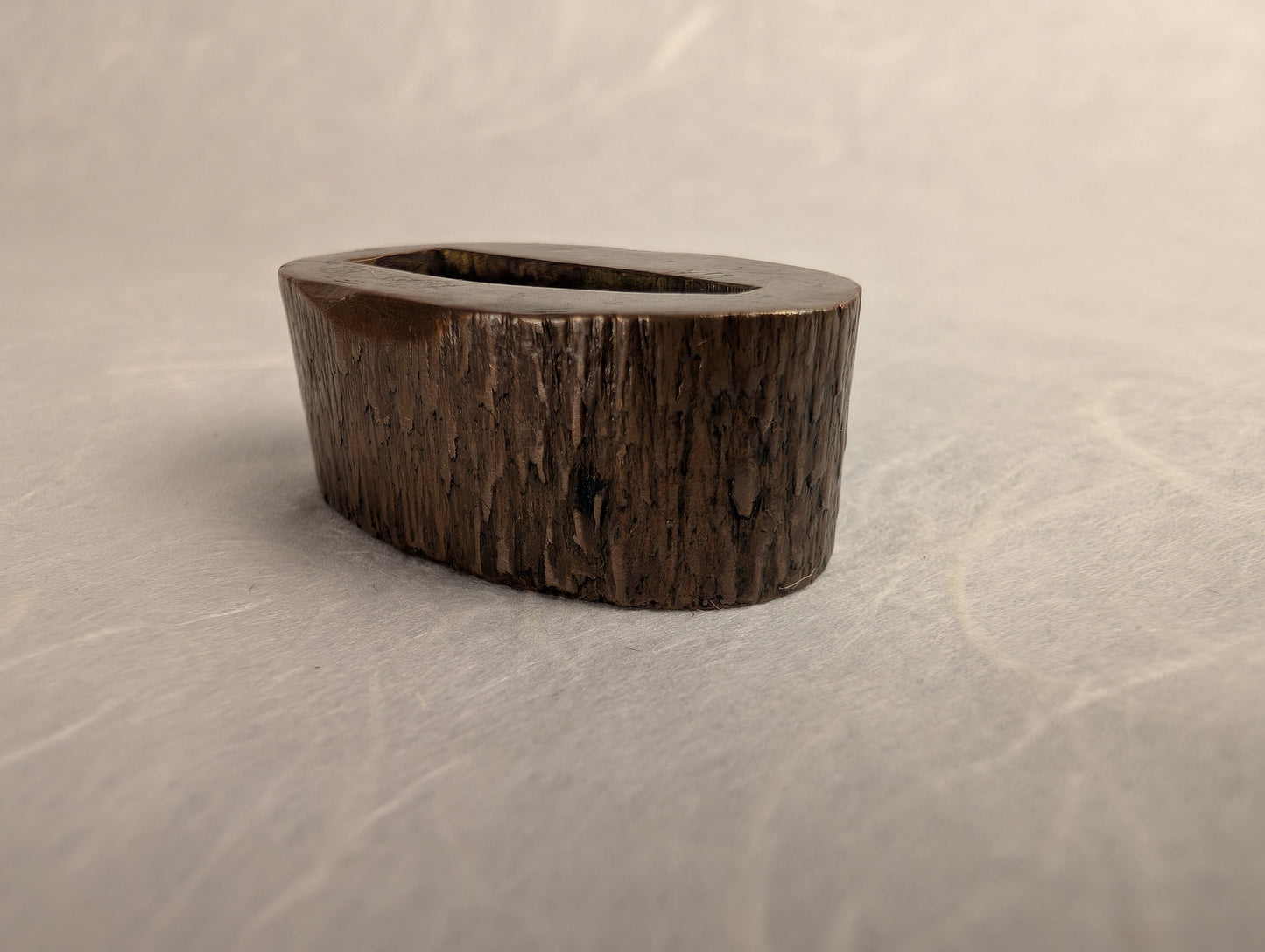 Copper Fuchi with Tree Bark Texture - FU-041