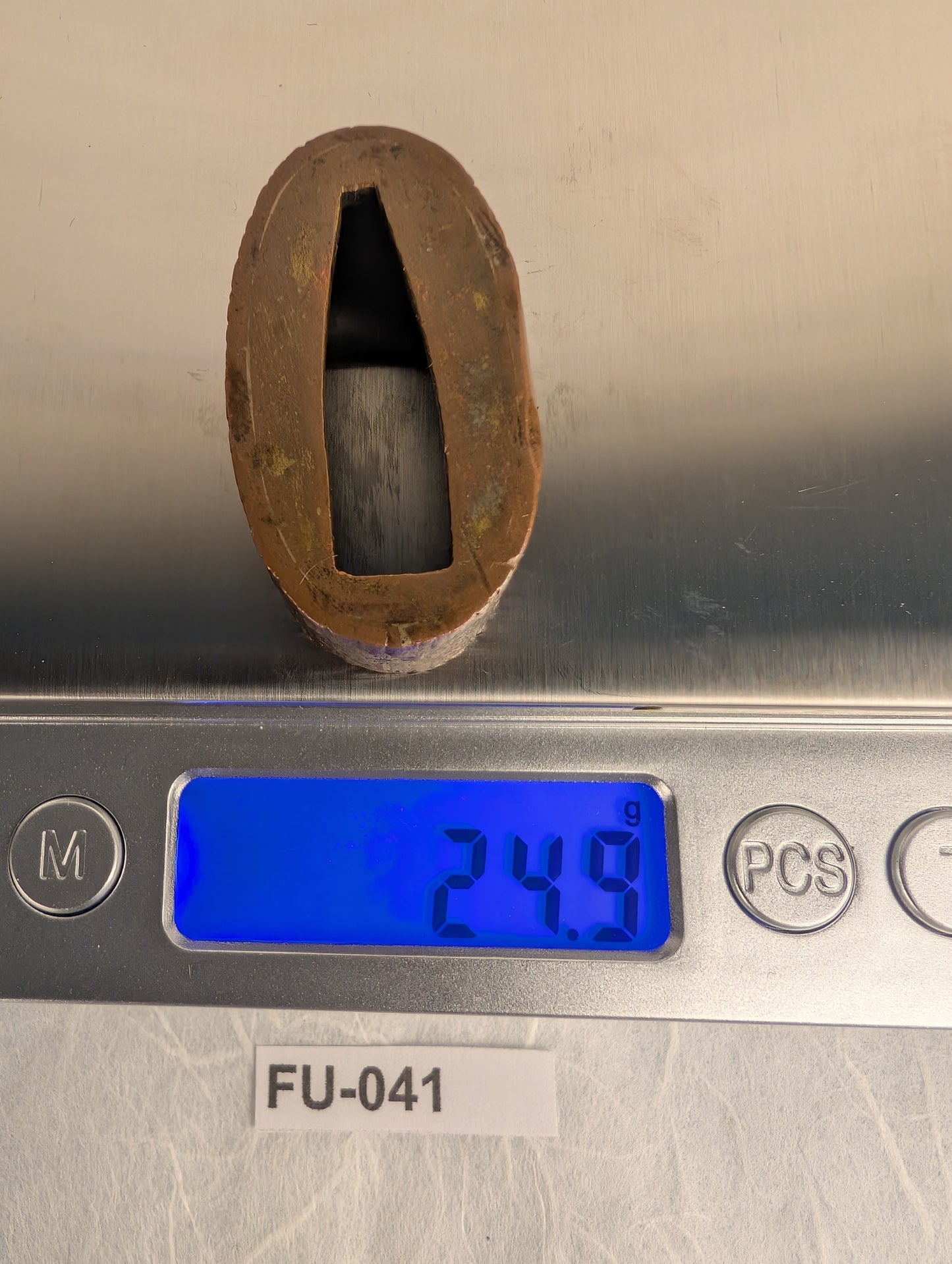 Copper Fuchi with Tree Bark Texture - FU-041