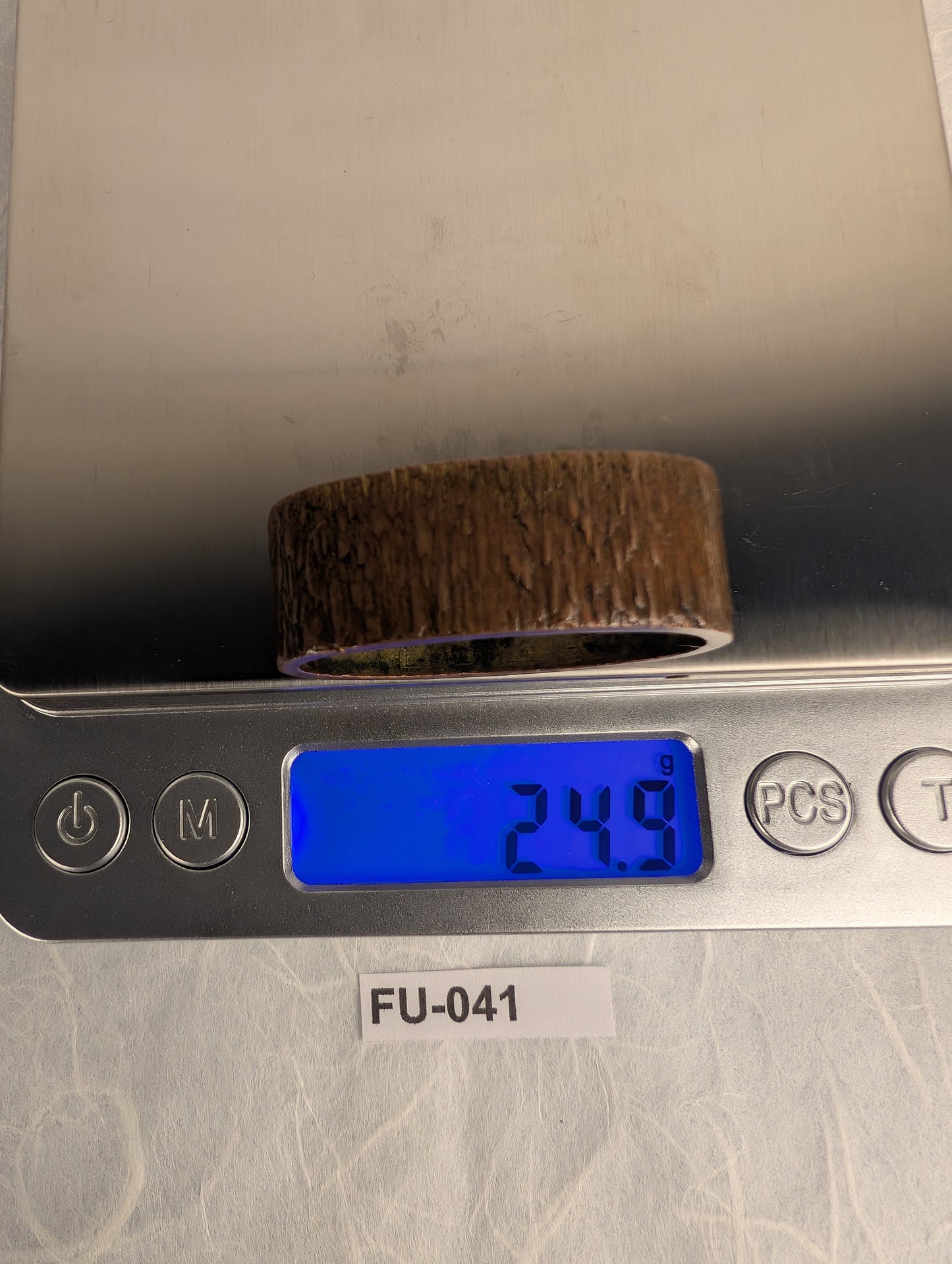 Copper Fuchi with Tree Bark Texture - FU-041