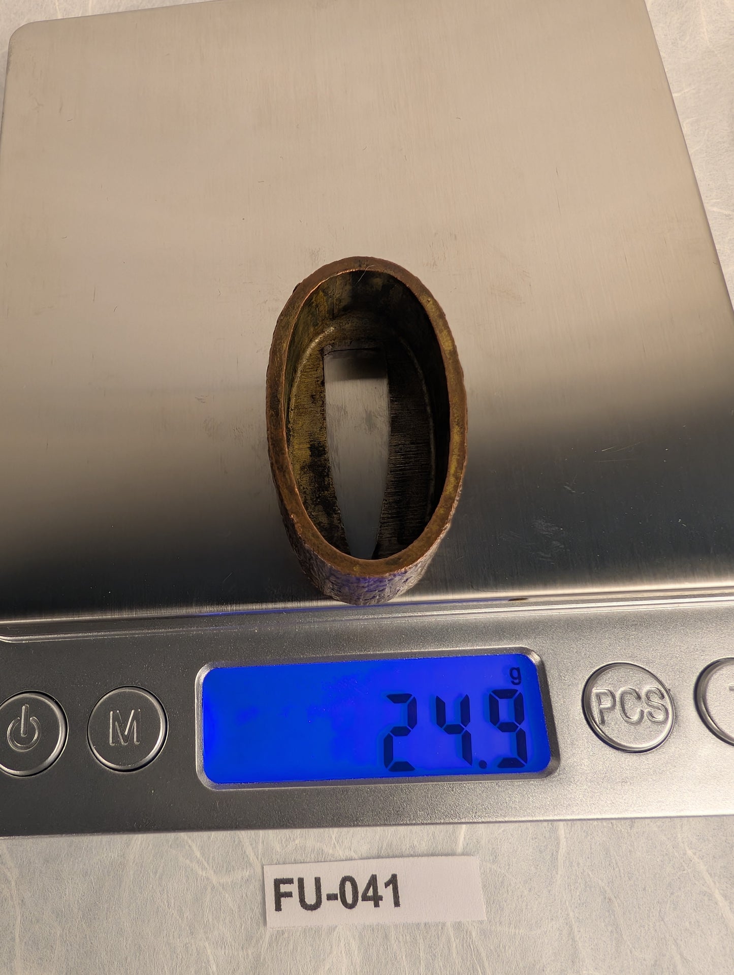 Copper Fuchi with Tree Bark Texture - FU-041