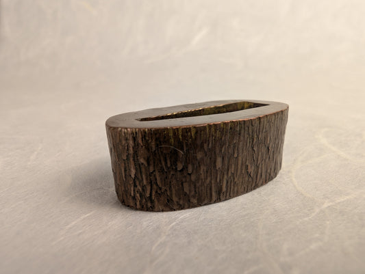Copper Fuchi with Tree Bark Texture - FU-041