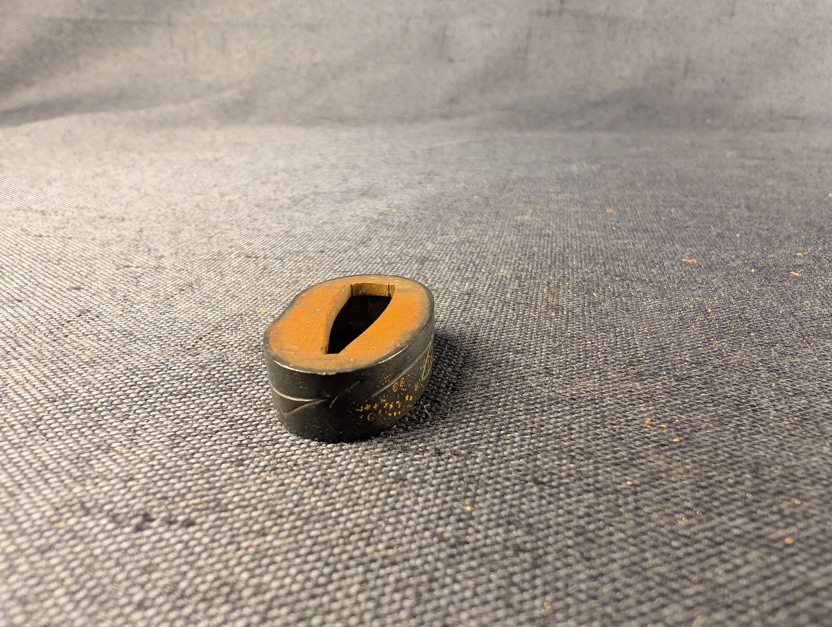 Tsuka with shakudo fuchi with star inlays and Millet Menuki -  TK-009