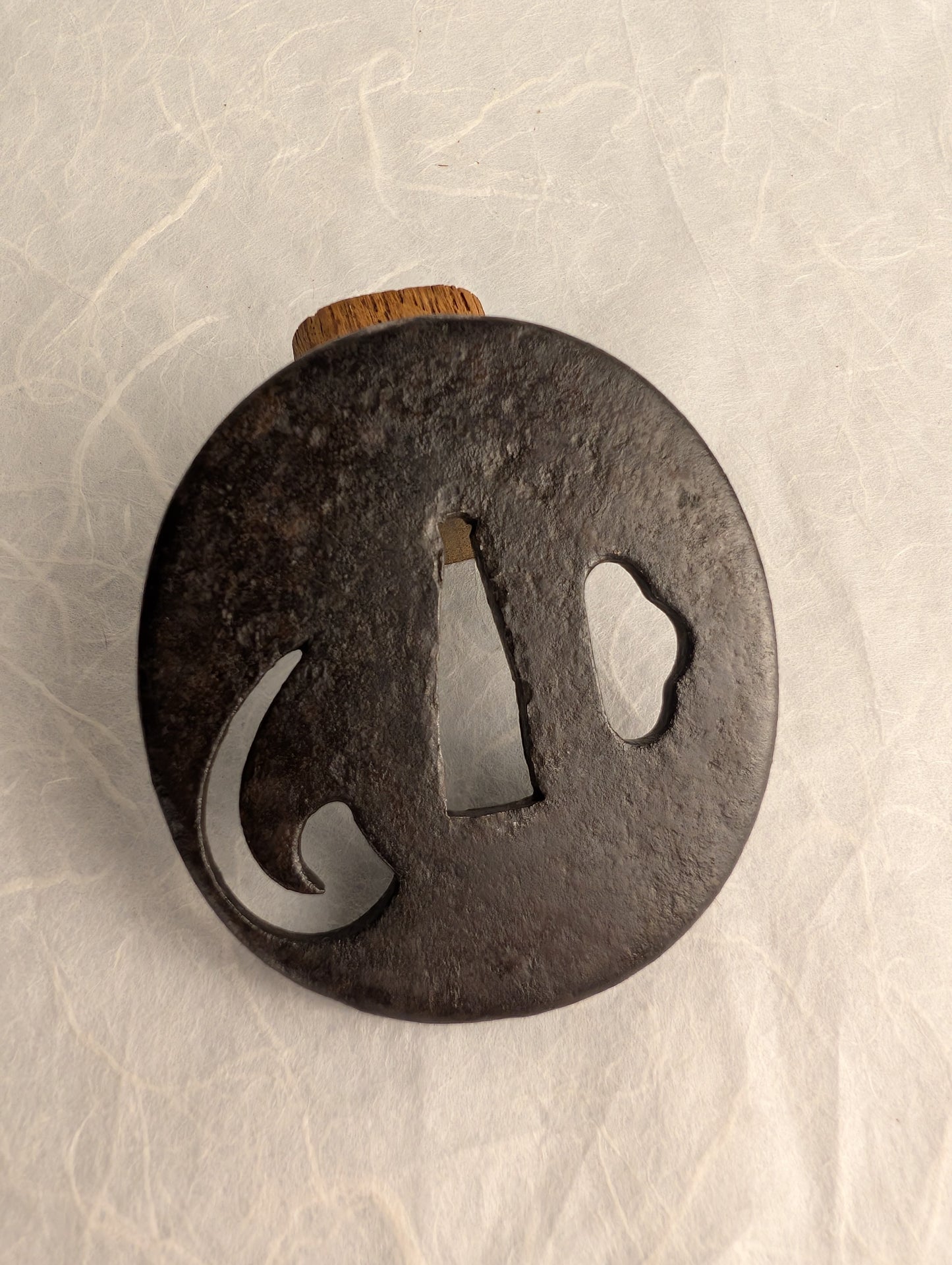 Iron Tsuba with Magatama – TS-031