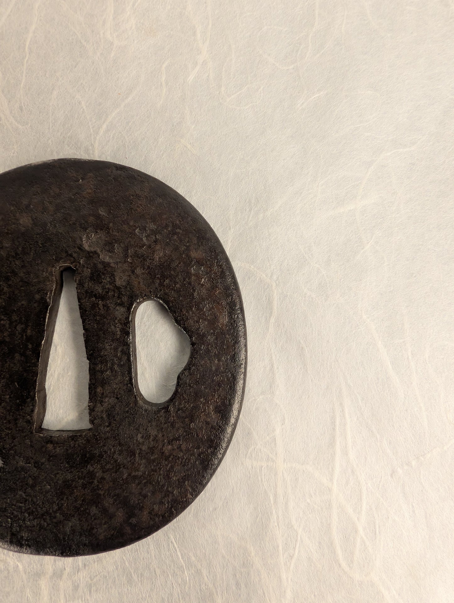 Iron Tsuba with Magatama – TS-031