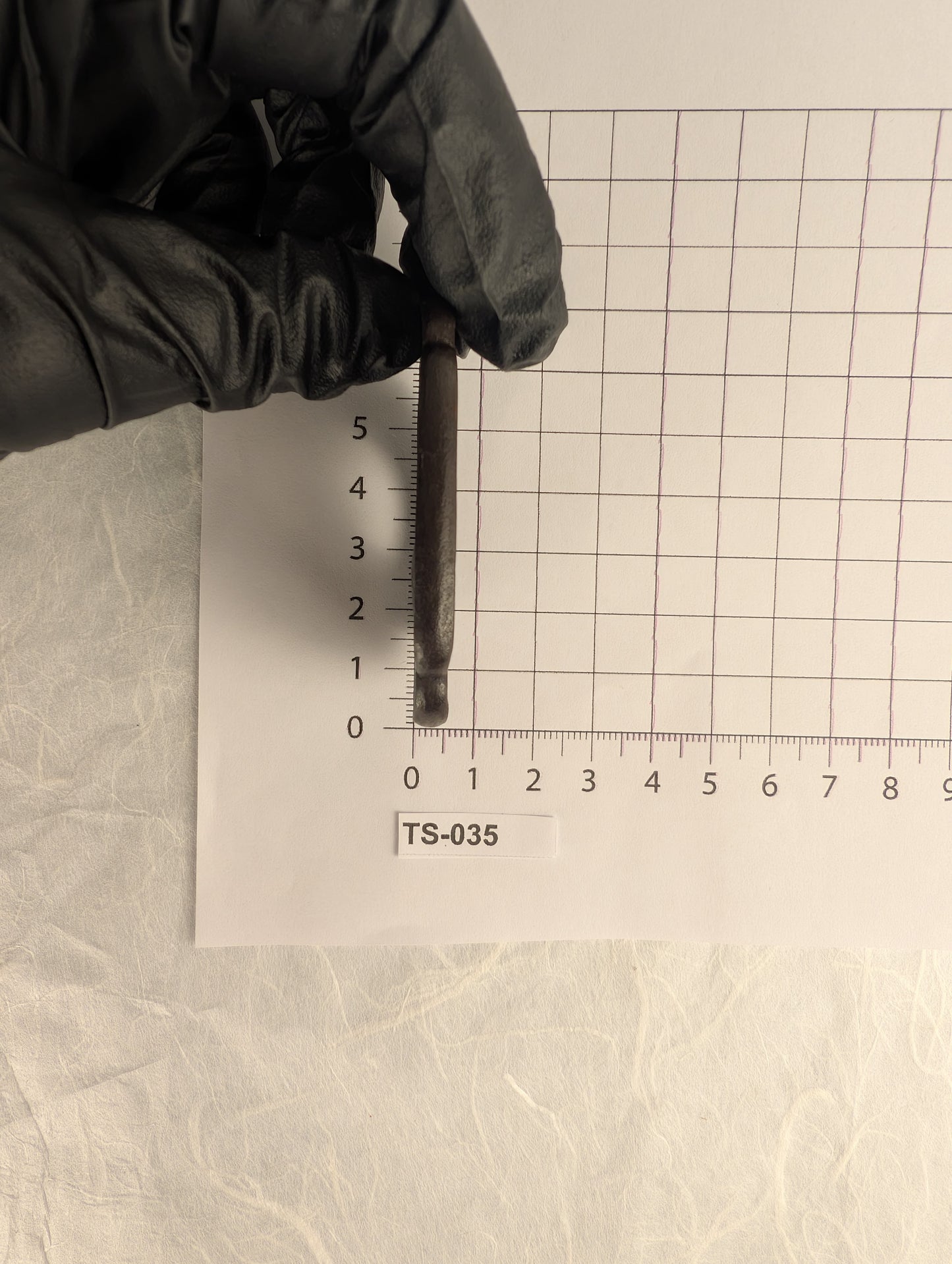 Iron Mokko-gata Tsuba with Mountainside Village – TS-035