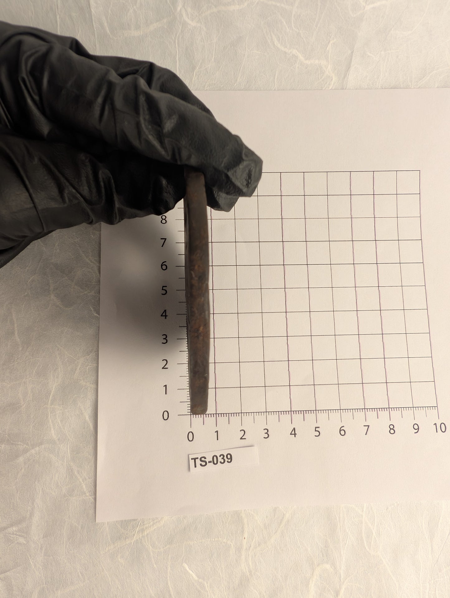 Iron Tsuba with Deep Punch Impressions – TS-039