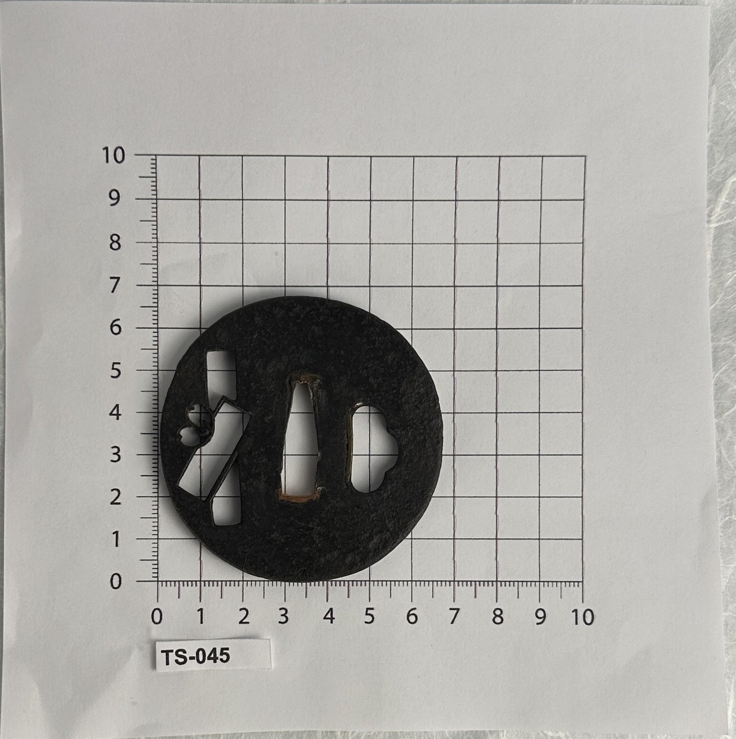 Abstract Sukashi Iron Tsuba – TS-045