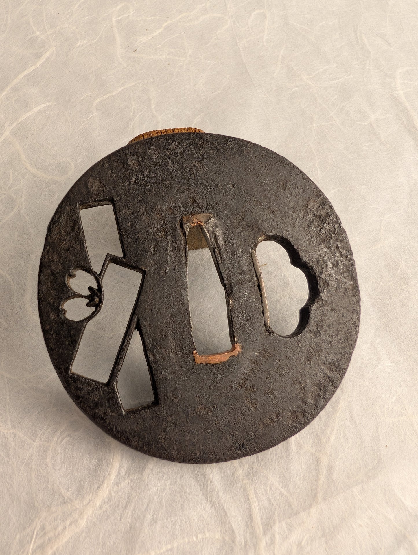 Abstract Sukashi Iron Tsuba – TS-045