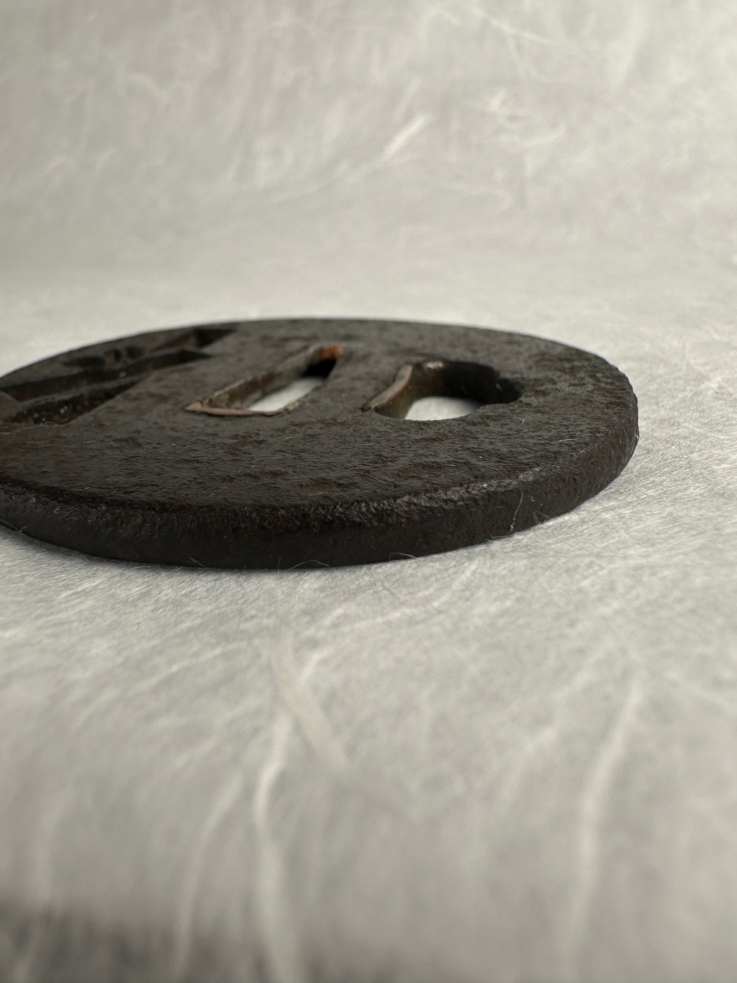 Abstract Sukashi Iron Tsuba – TS-045