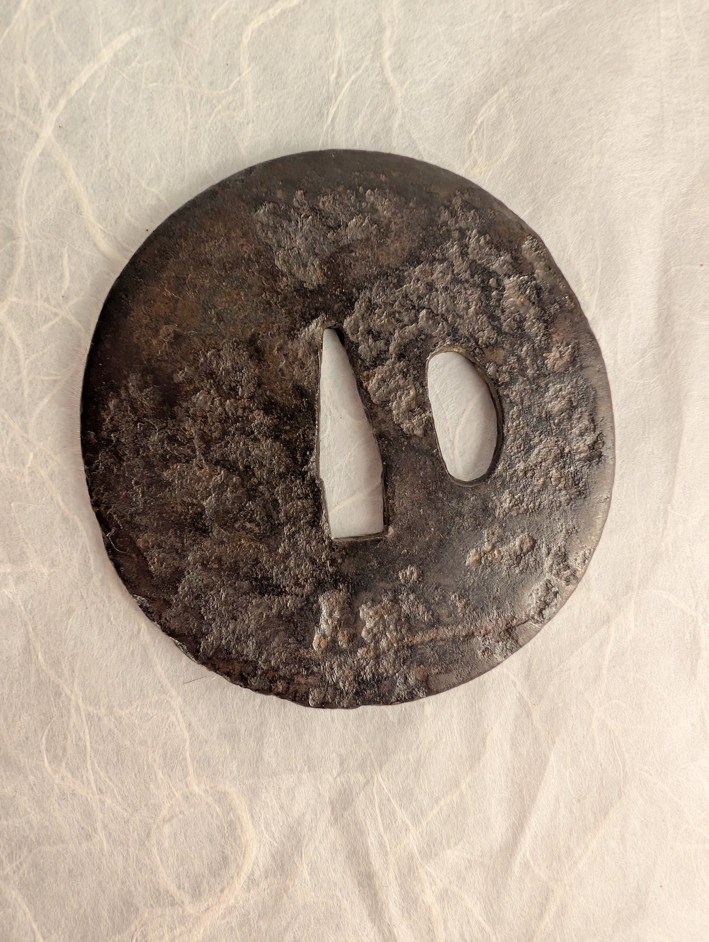 Iron Tsuba with Bamboo Motif – TS-050