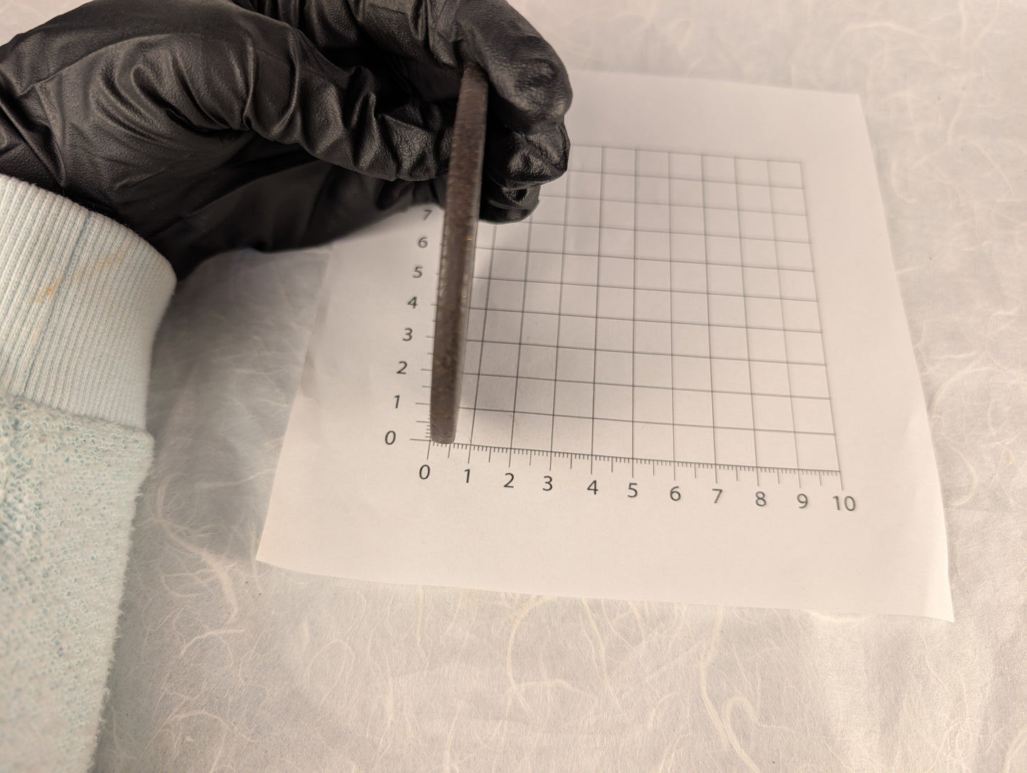 Antique Iron tsuba with Geometric Gilding and Wire Inlay – TS-117