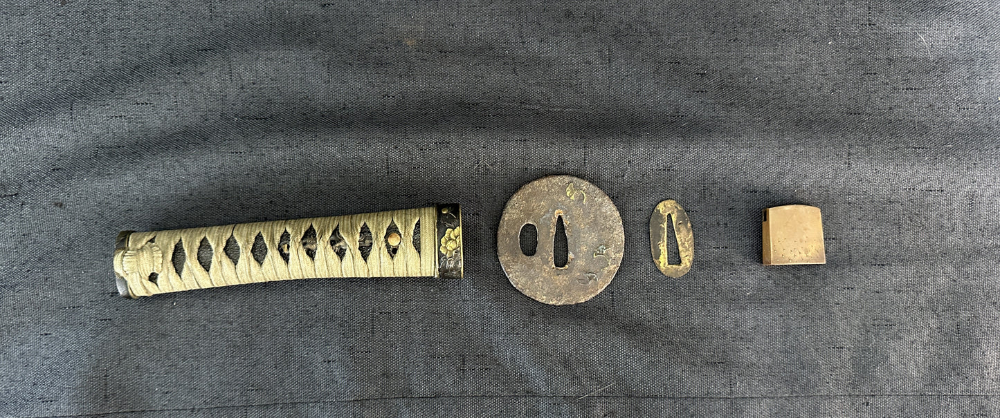 備前長船祐光 - Bizen Osafune Sukemitsu - Broken Wakizashi in Koshirae– BB-002