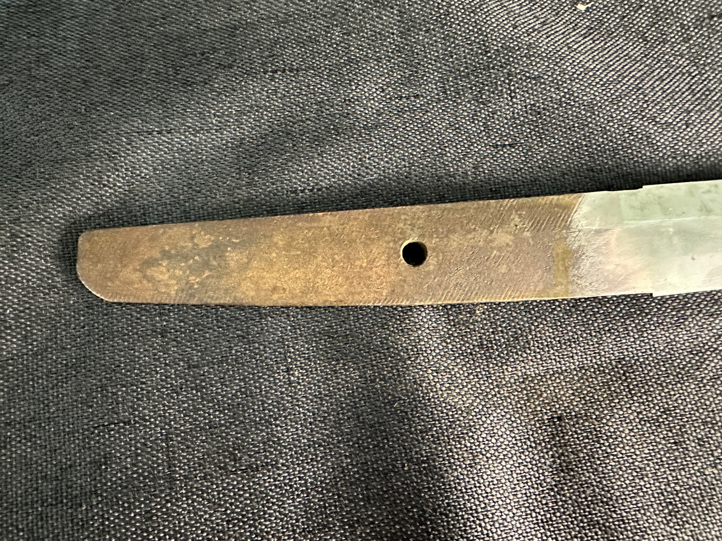 Mumei Broken Wakizashi in Koshirae with Bamboo, Reed and Turtle Motif Fittings – BB-003